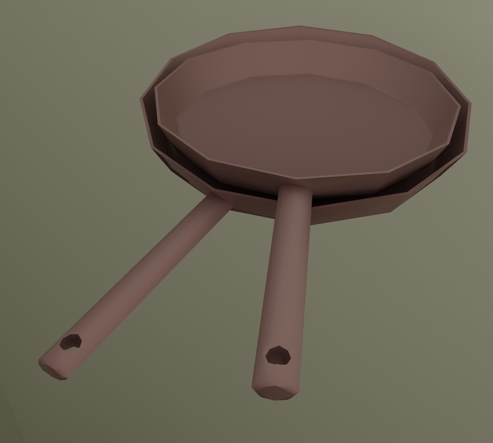 Kitchen Low-poly 3D model_26