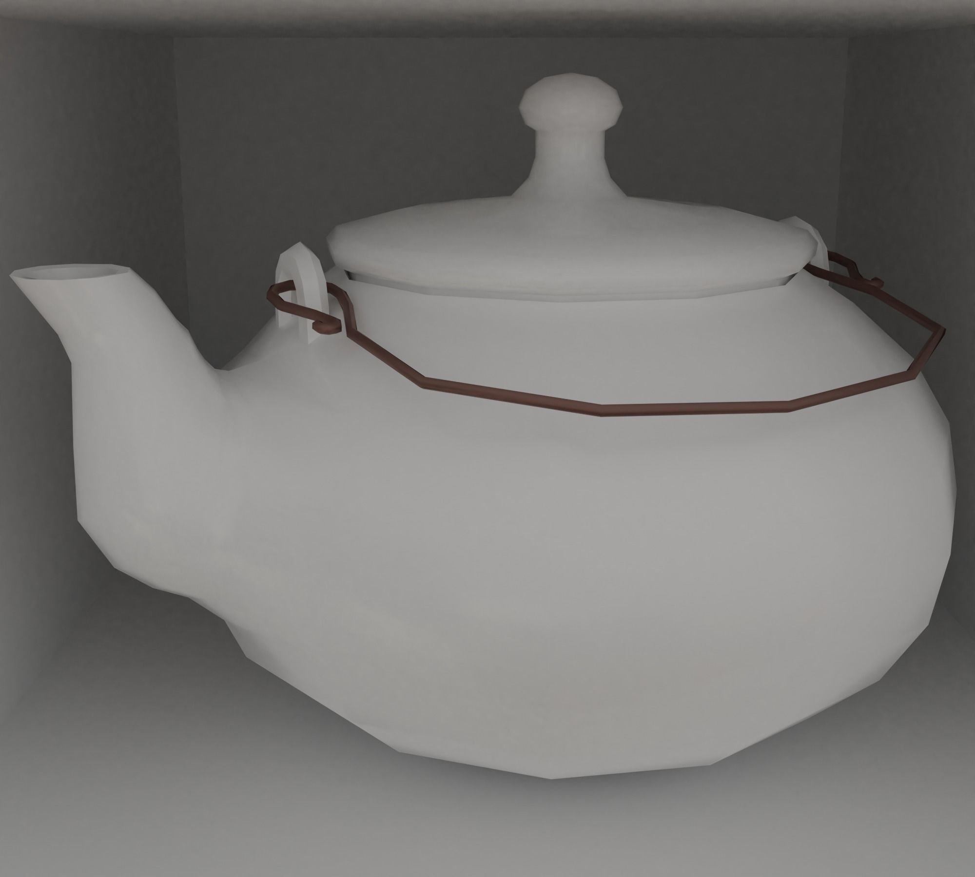 Kitchen Low-poly 3D model_12