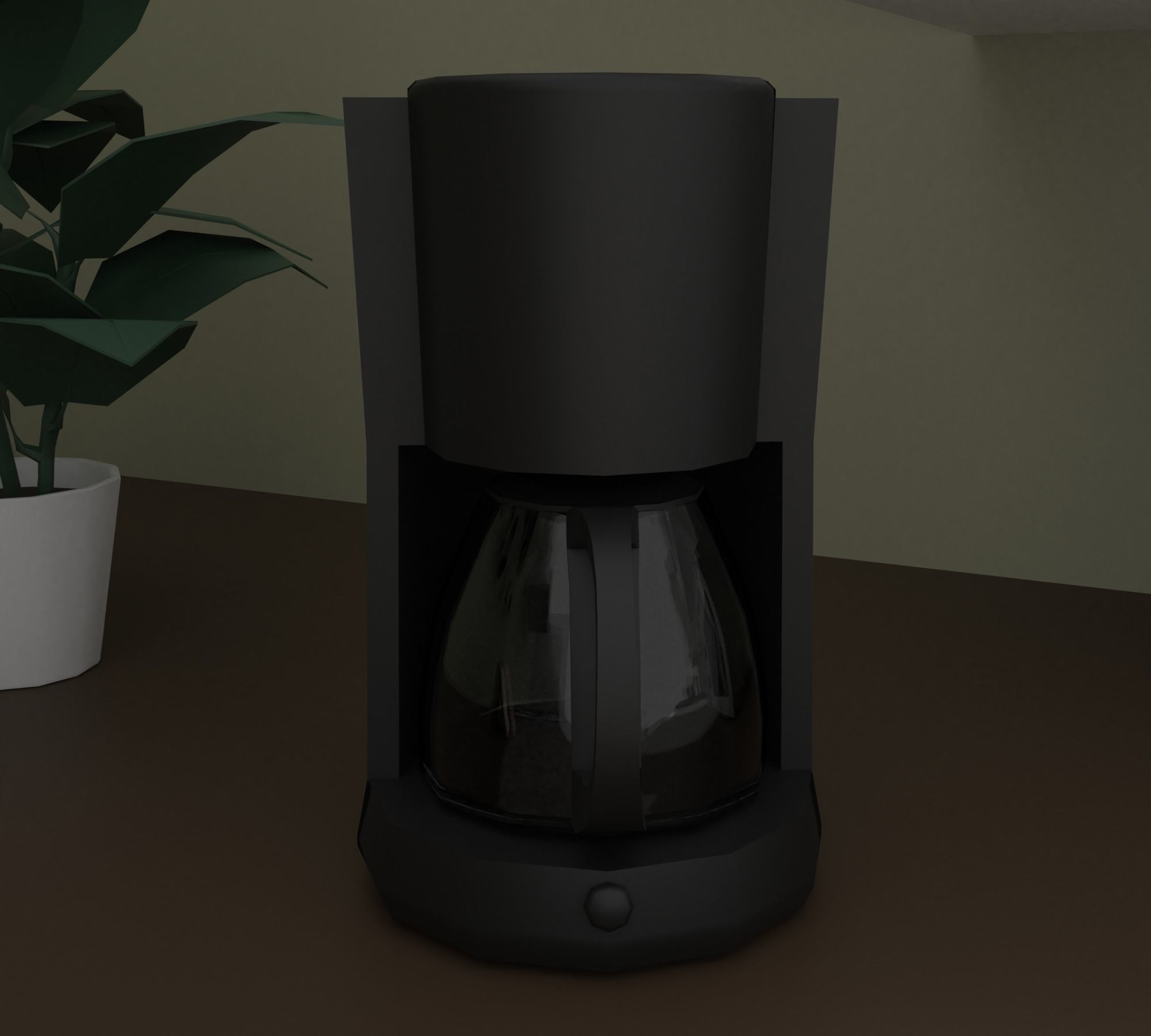 Kitchen Low-poly 3D model_22