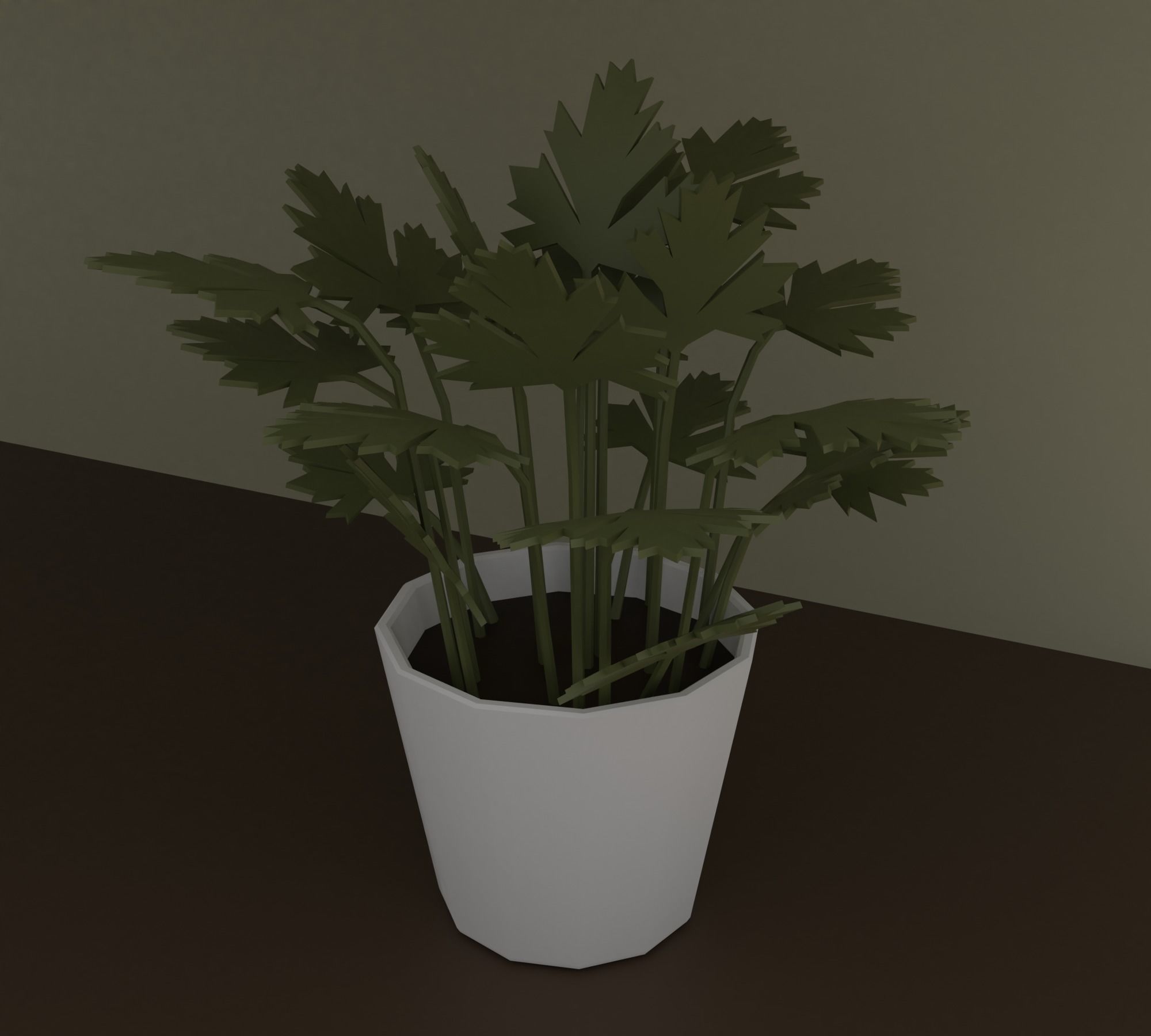 Kitchen Low-poly 3D model_4