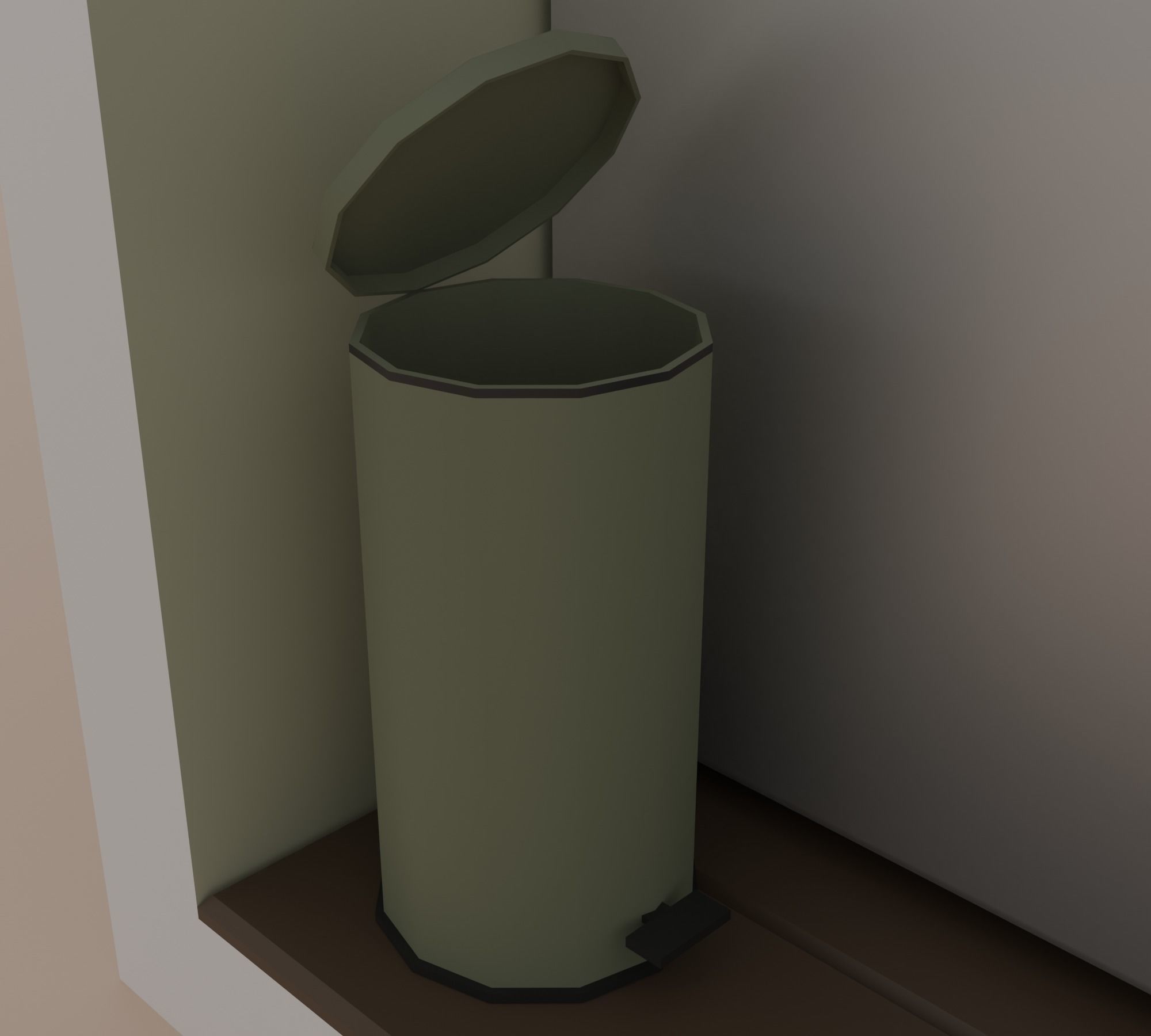 Kitchen Low-poly 3D model_33