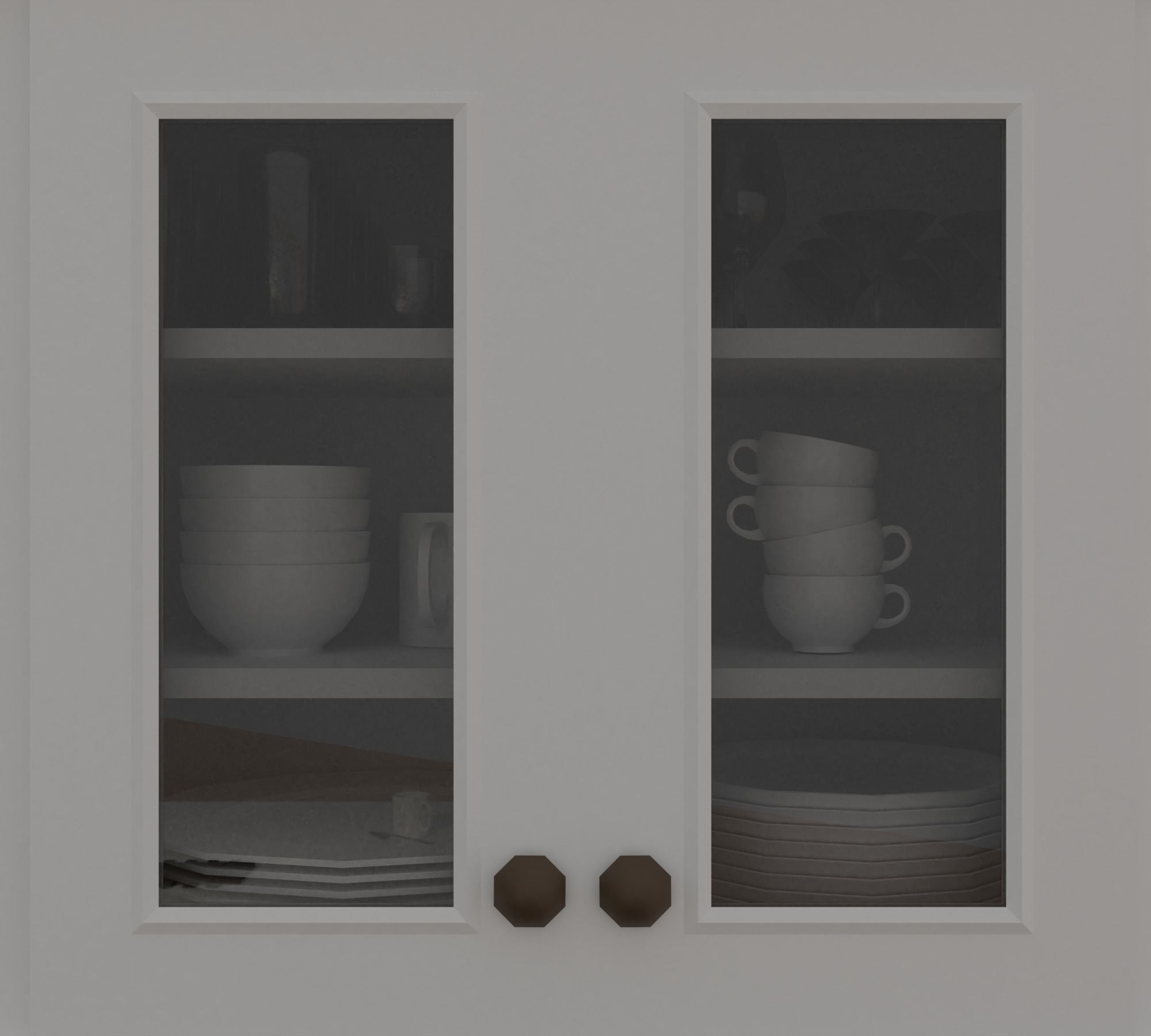 Kitchen Low-poly 3D model_15