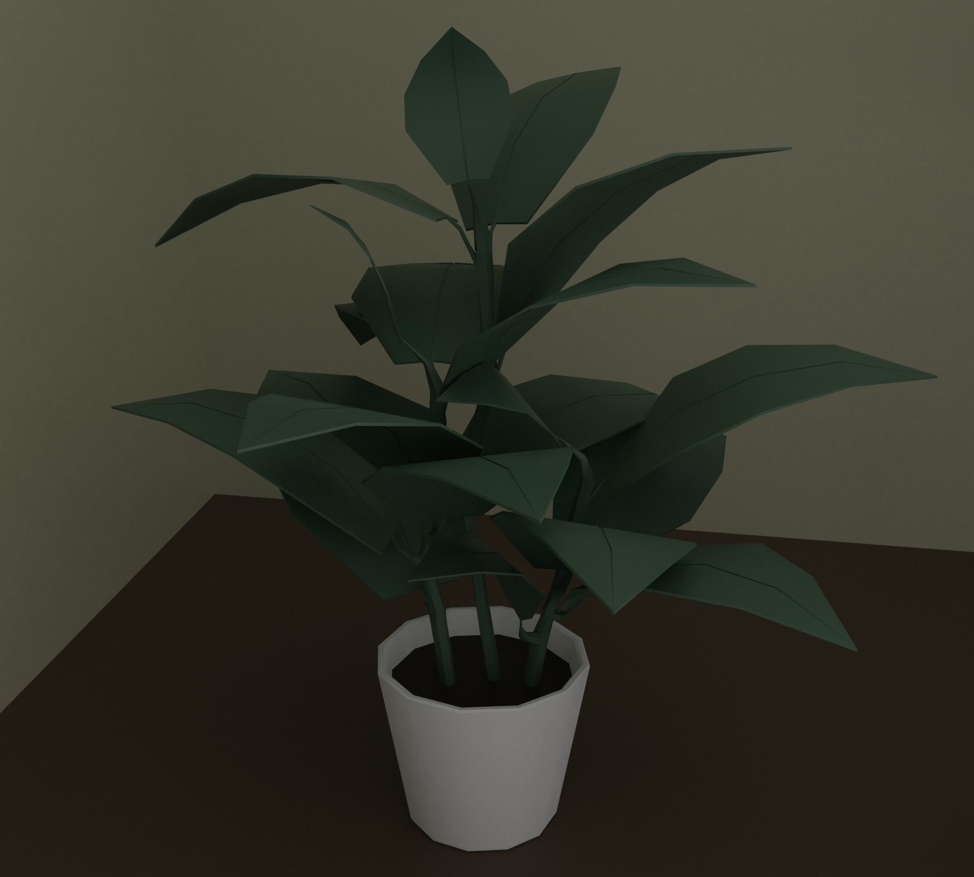 Kitchen Low-poly 3D model_23