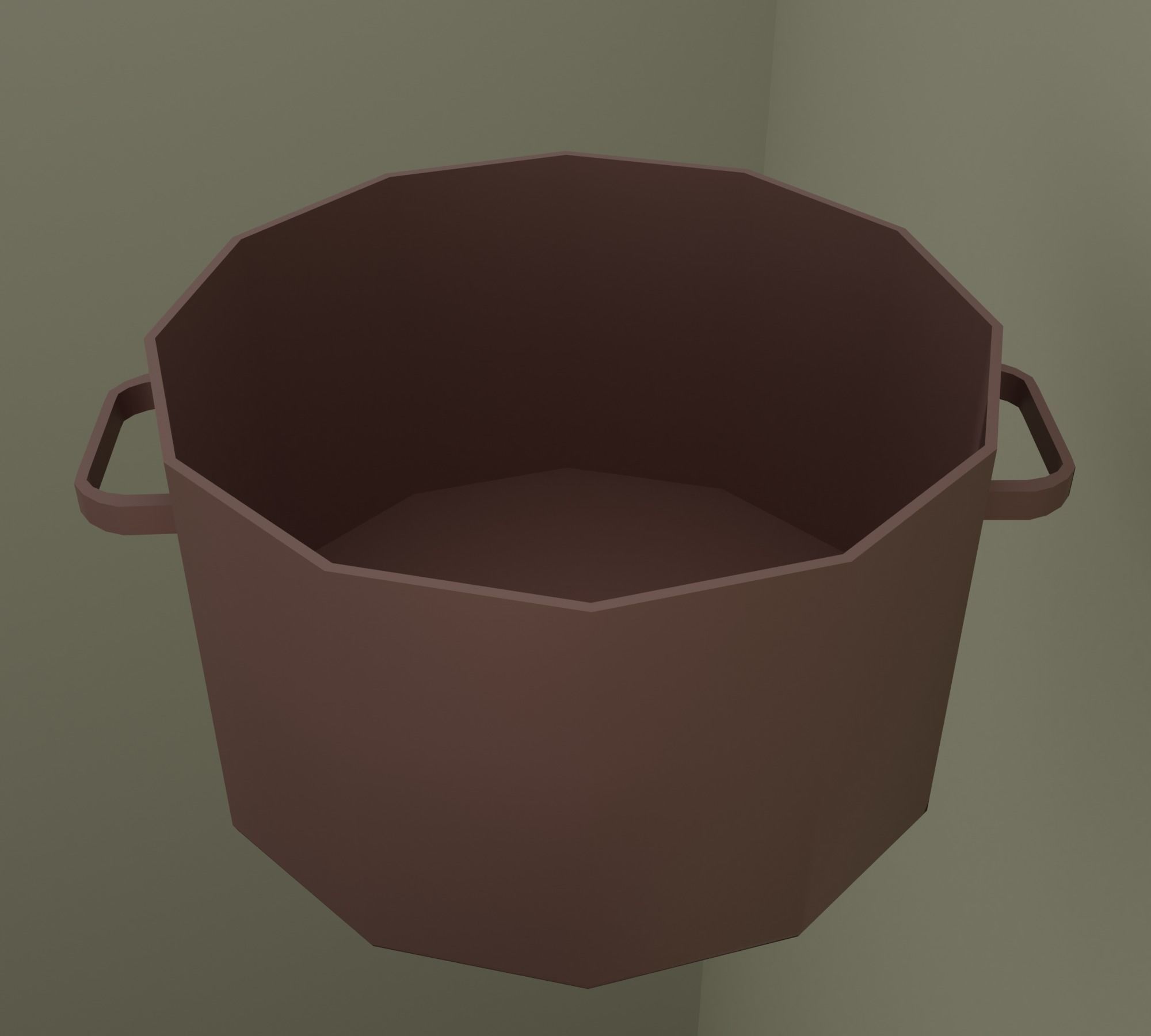 Kitchen Low-poly 3D model_25