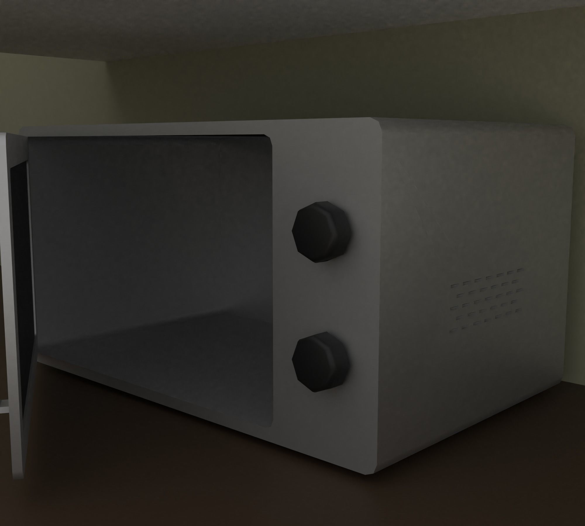 Kitchen Low-poly 3D model_21