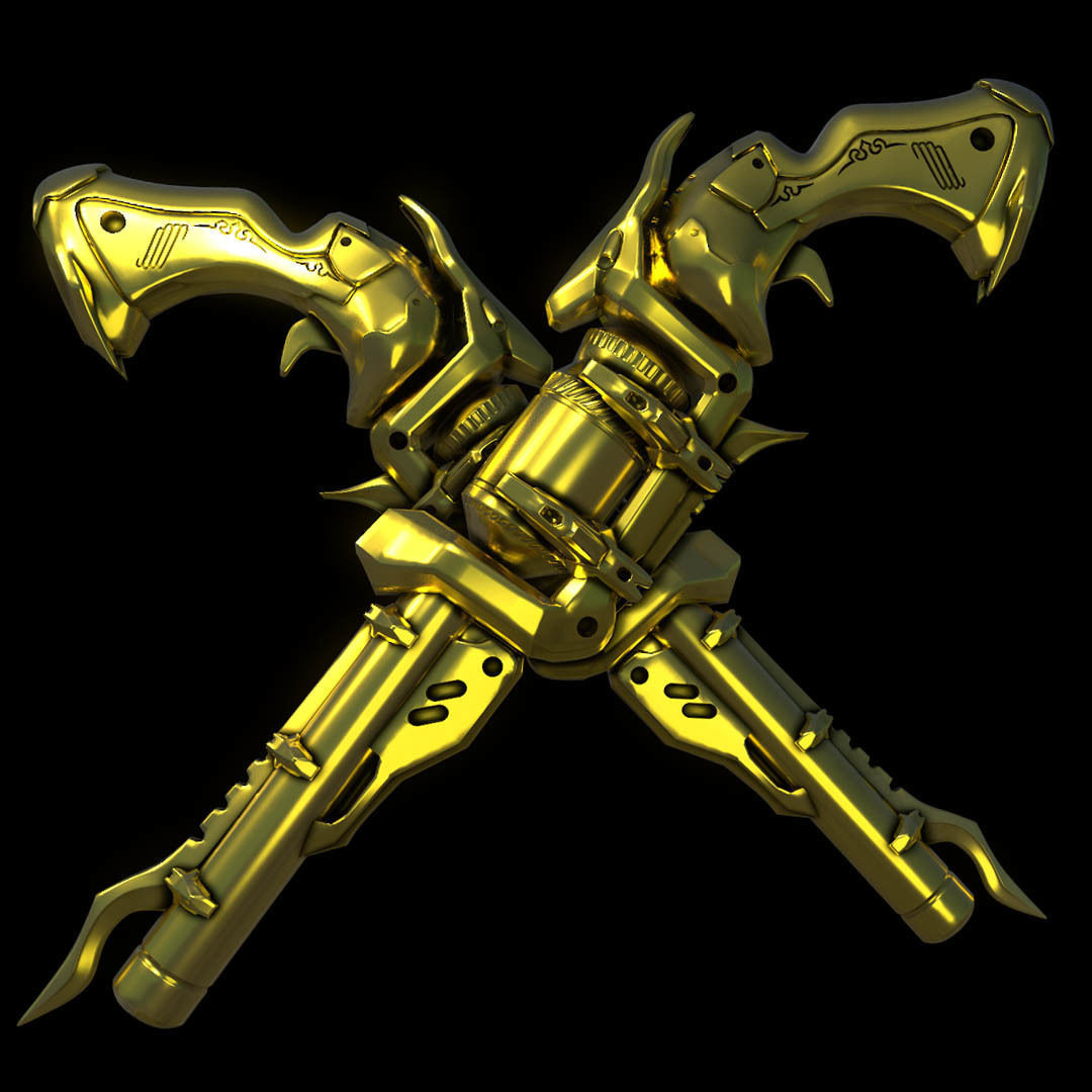 Warframe Mesa Prime Regulators 3D print model_2