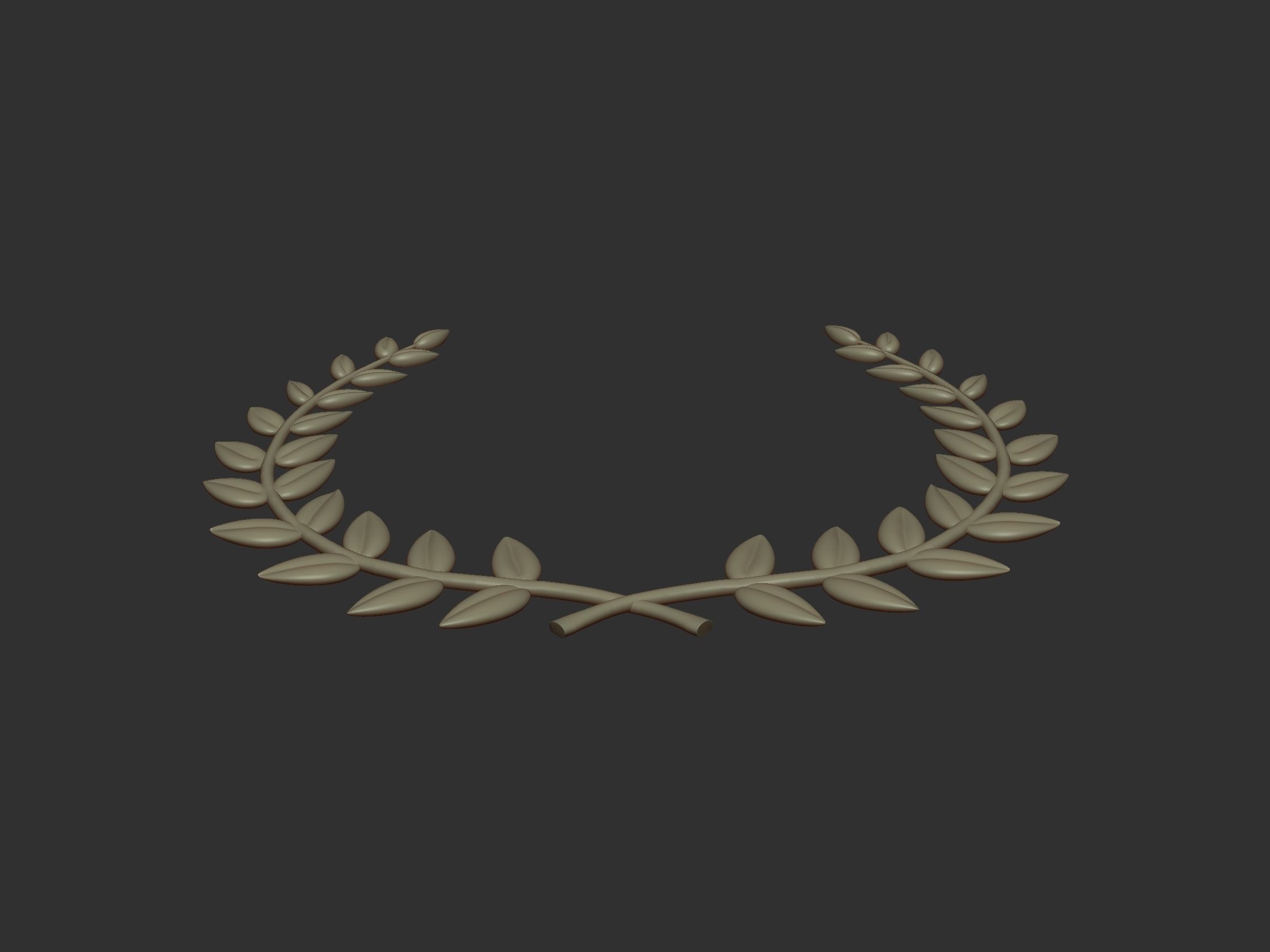 Laurel Wreath 3D print model_5