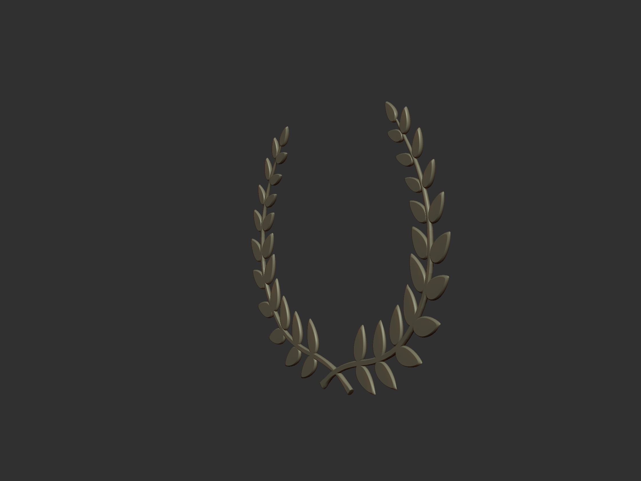 Laurel Wreath 3D print model_6