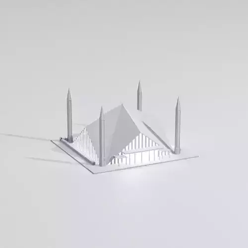 Faisal Mosque low poly