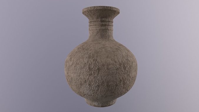 Medieval Vase Game Ready High Poly 3D Model  Low-poly 3D model