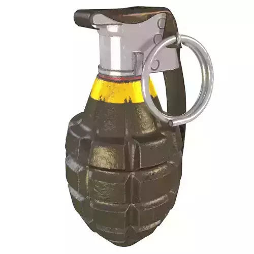 MK2 Granade Free low-poly 3D model