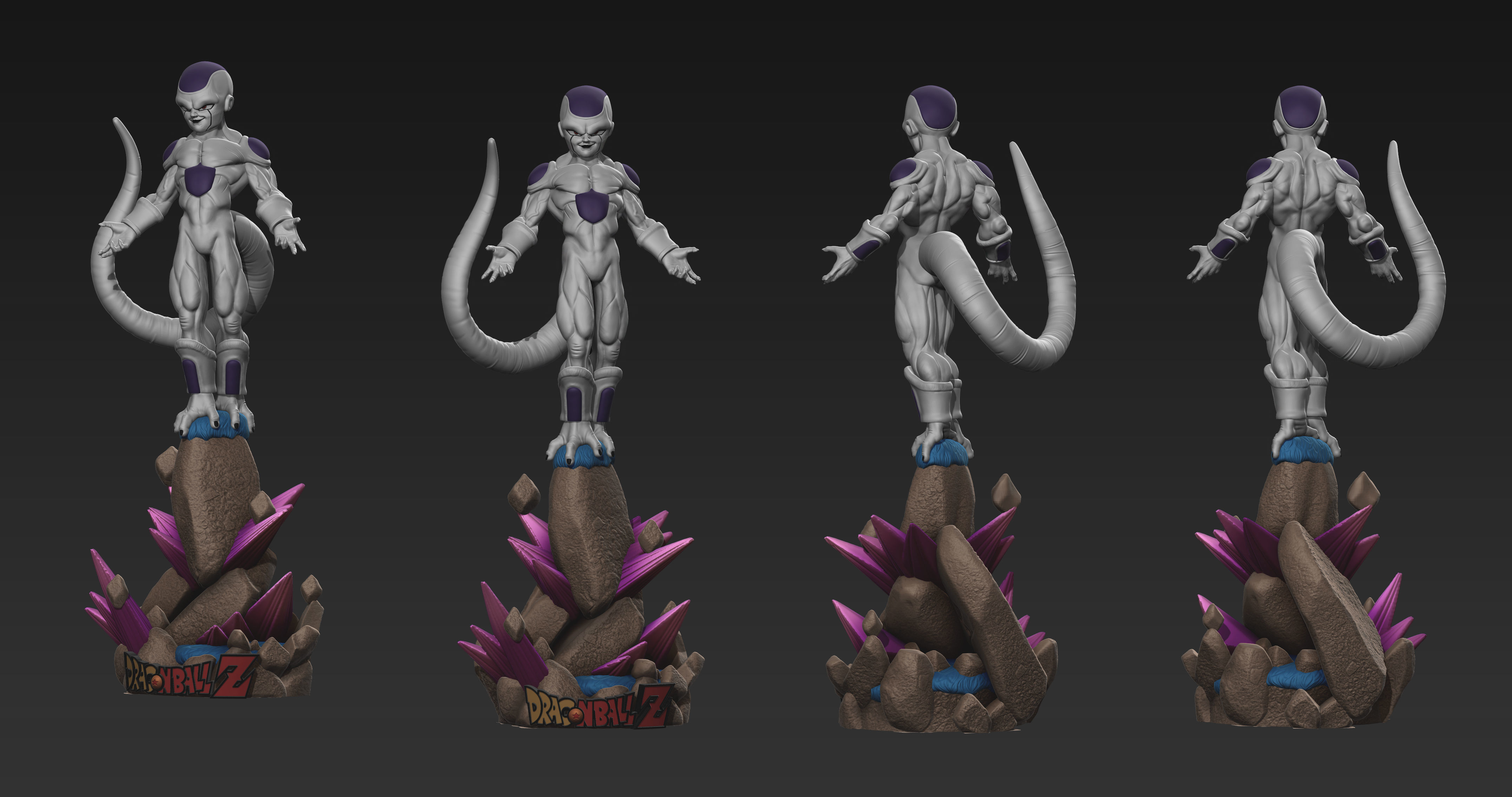 Freeza dragon ball z character 3D print model_2