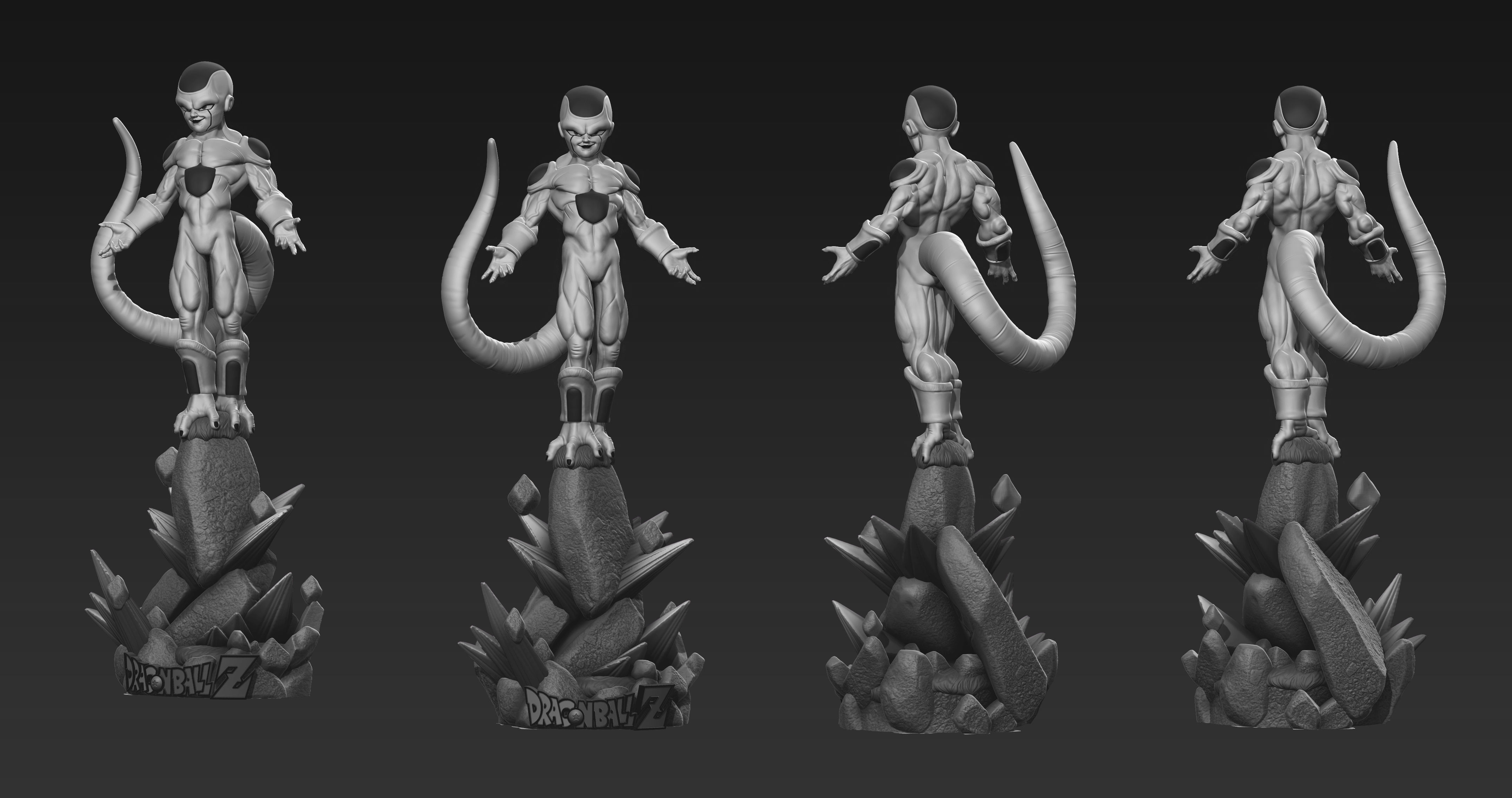 Freeza dragon ball z character 3D print model_1