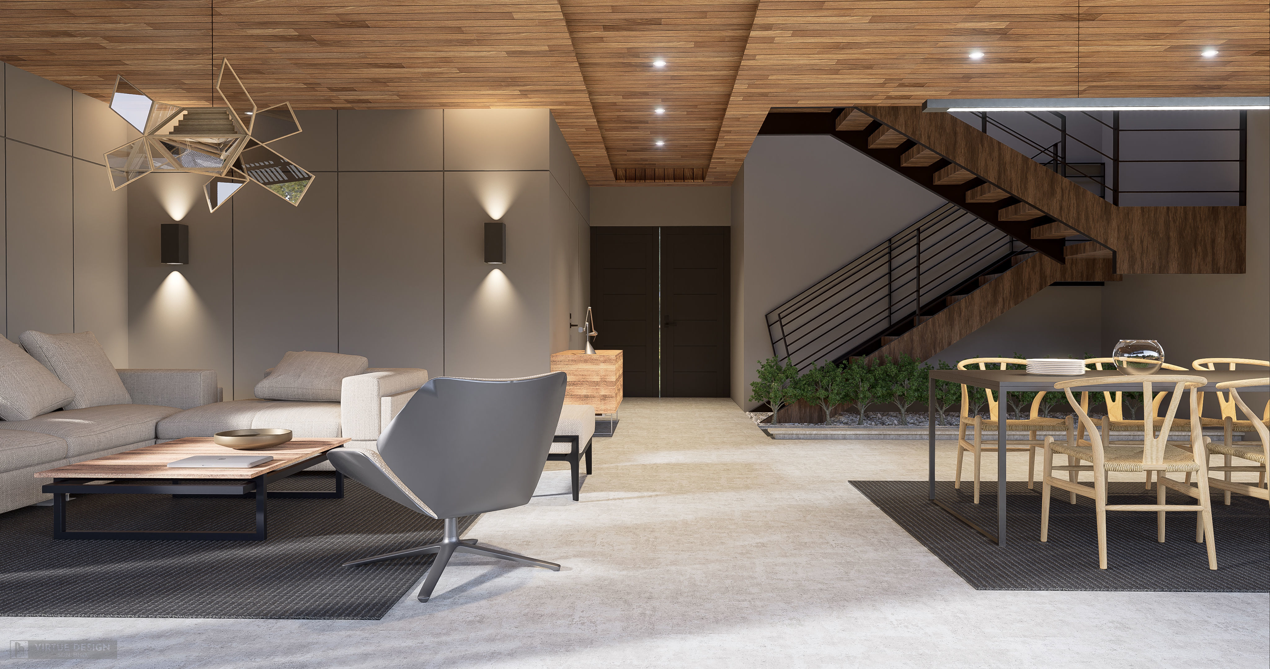 Modern living - B5  3D model_9