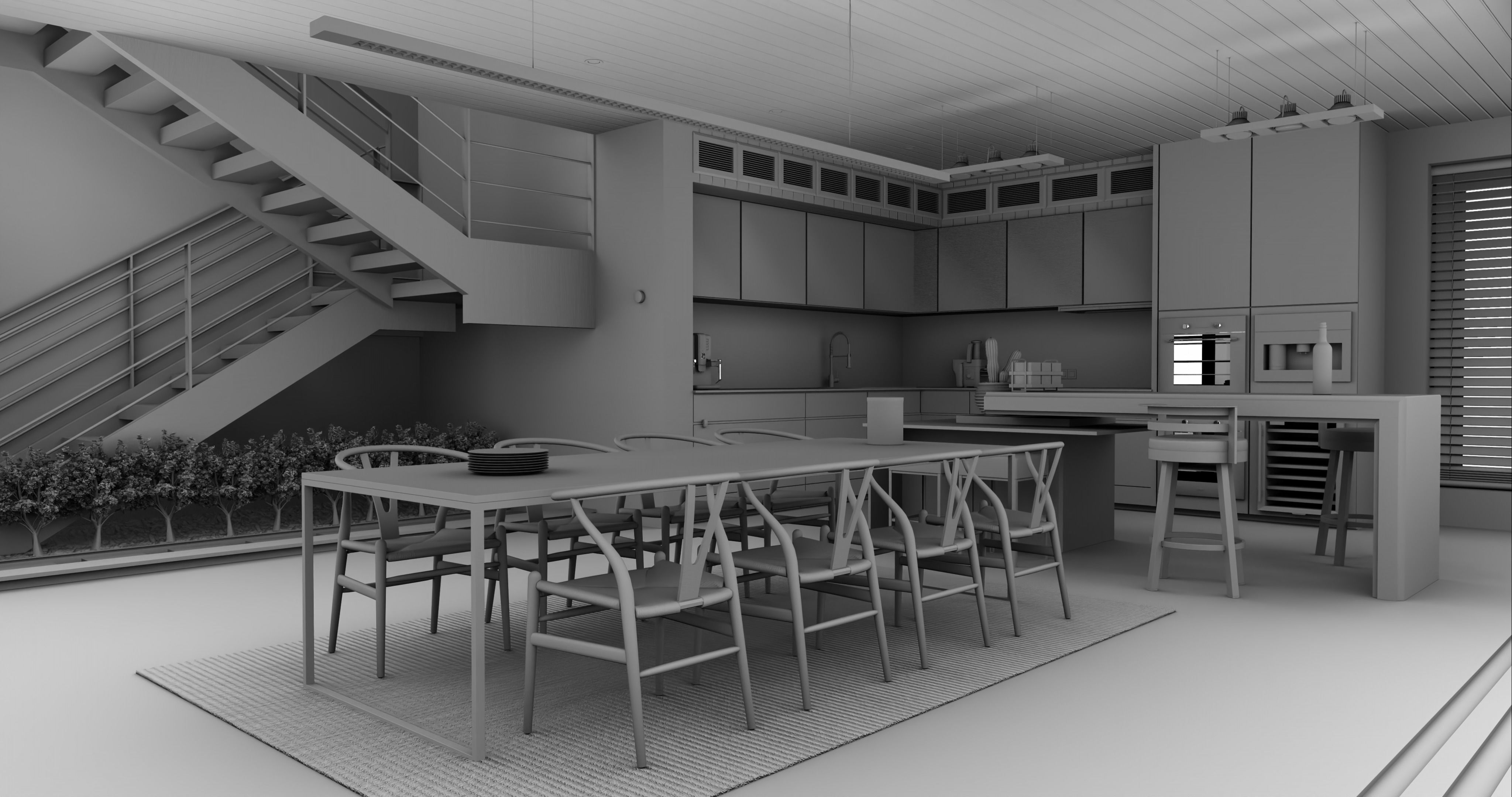 Modern living - B5  3D model_21