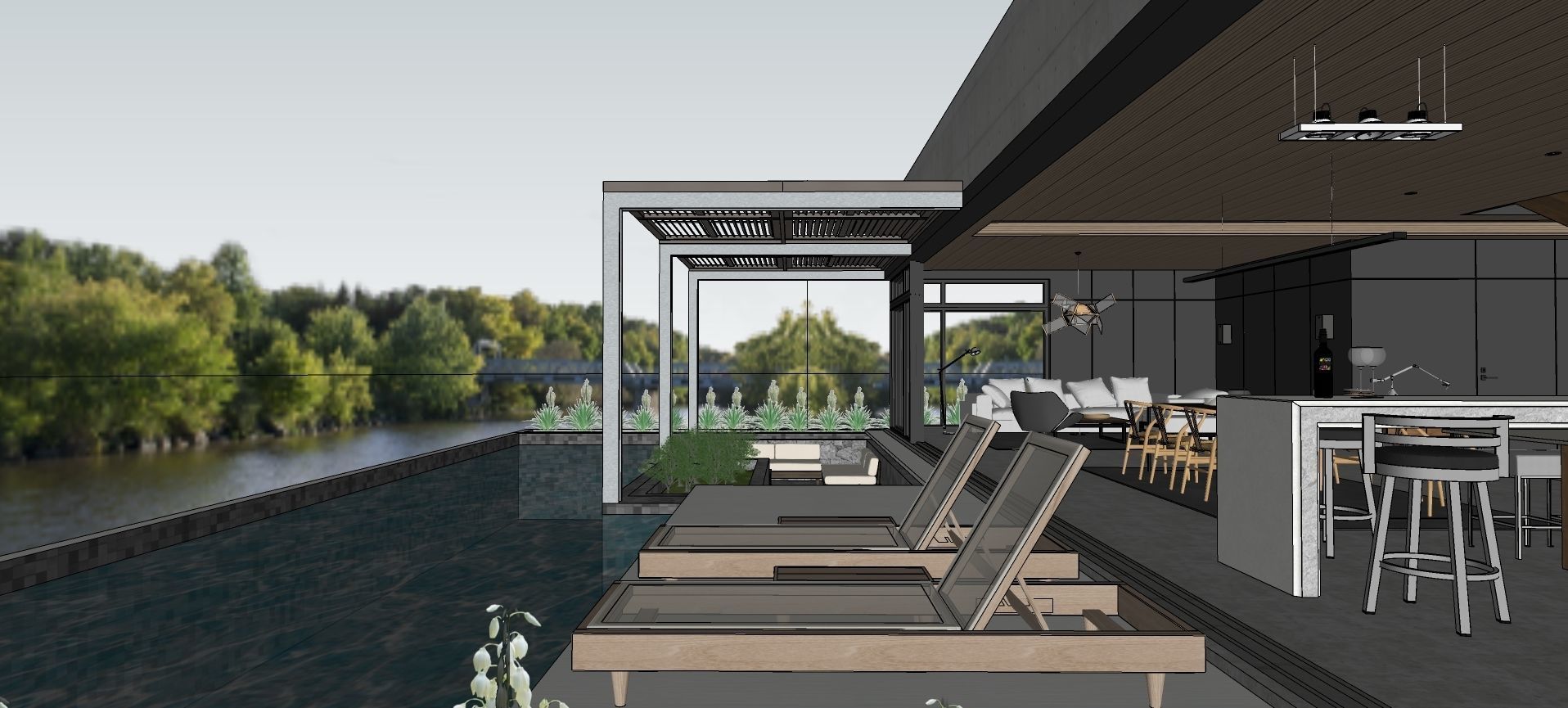 Modern living - B5  3D model_35