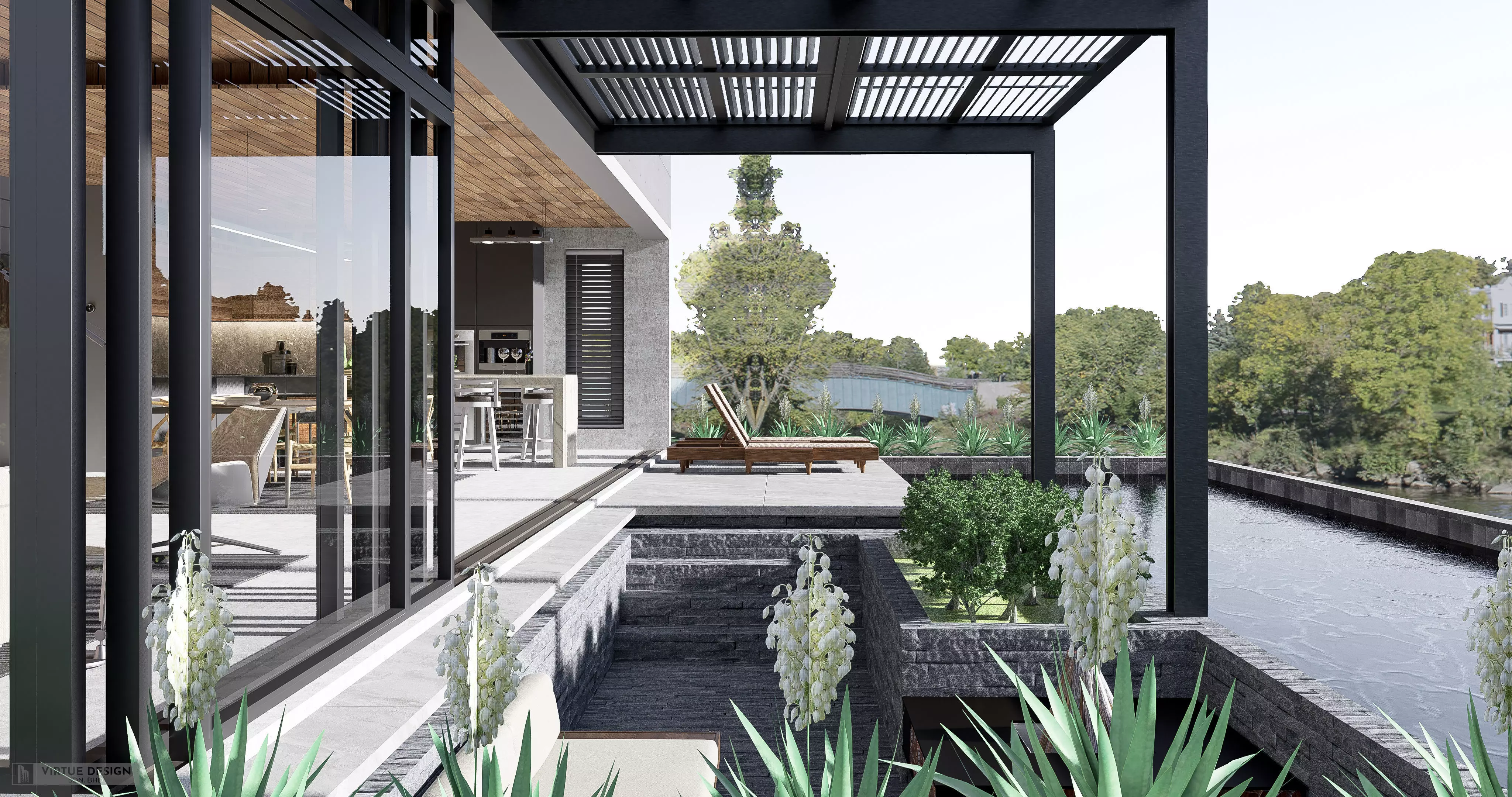 Modern living - B5  3D model_0