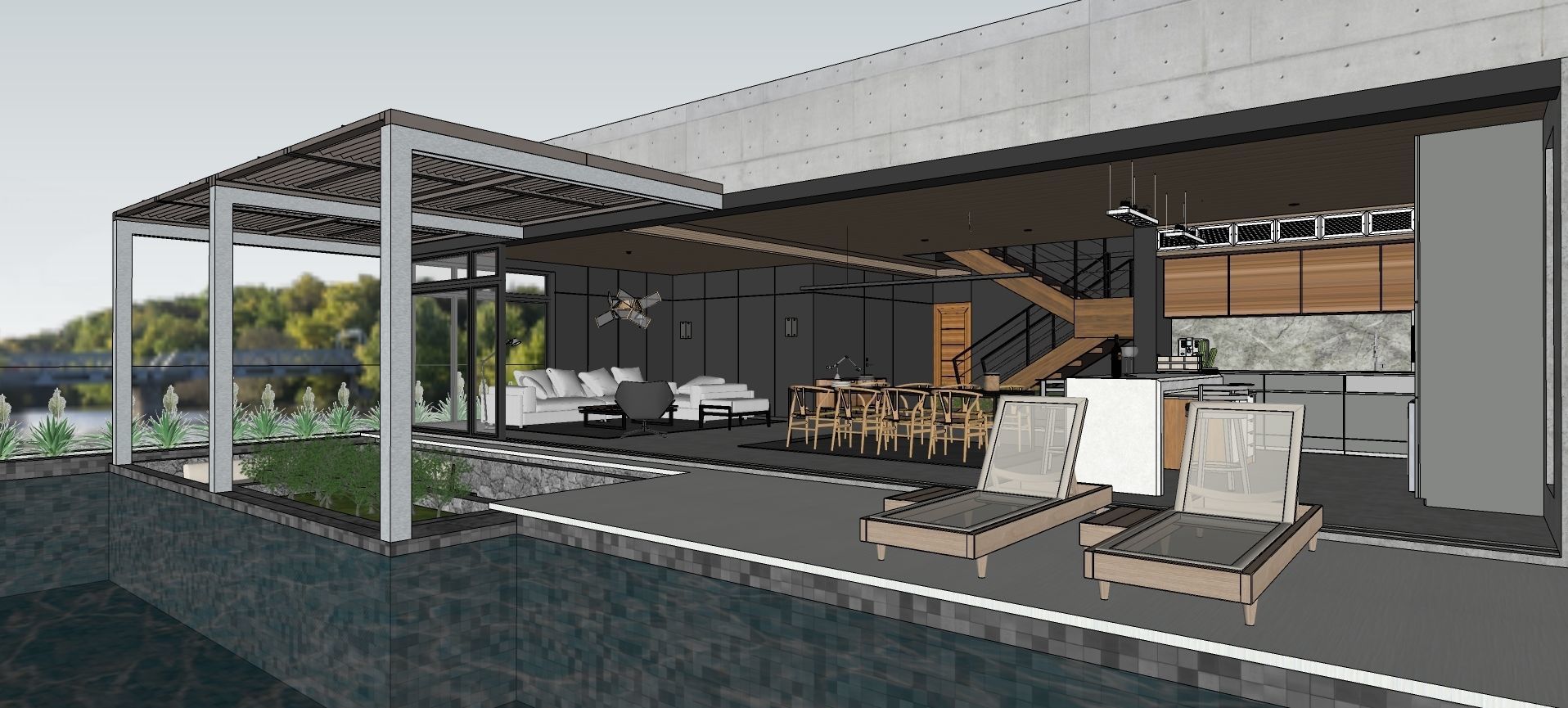 Modern living - B5  3D model_31