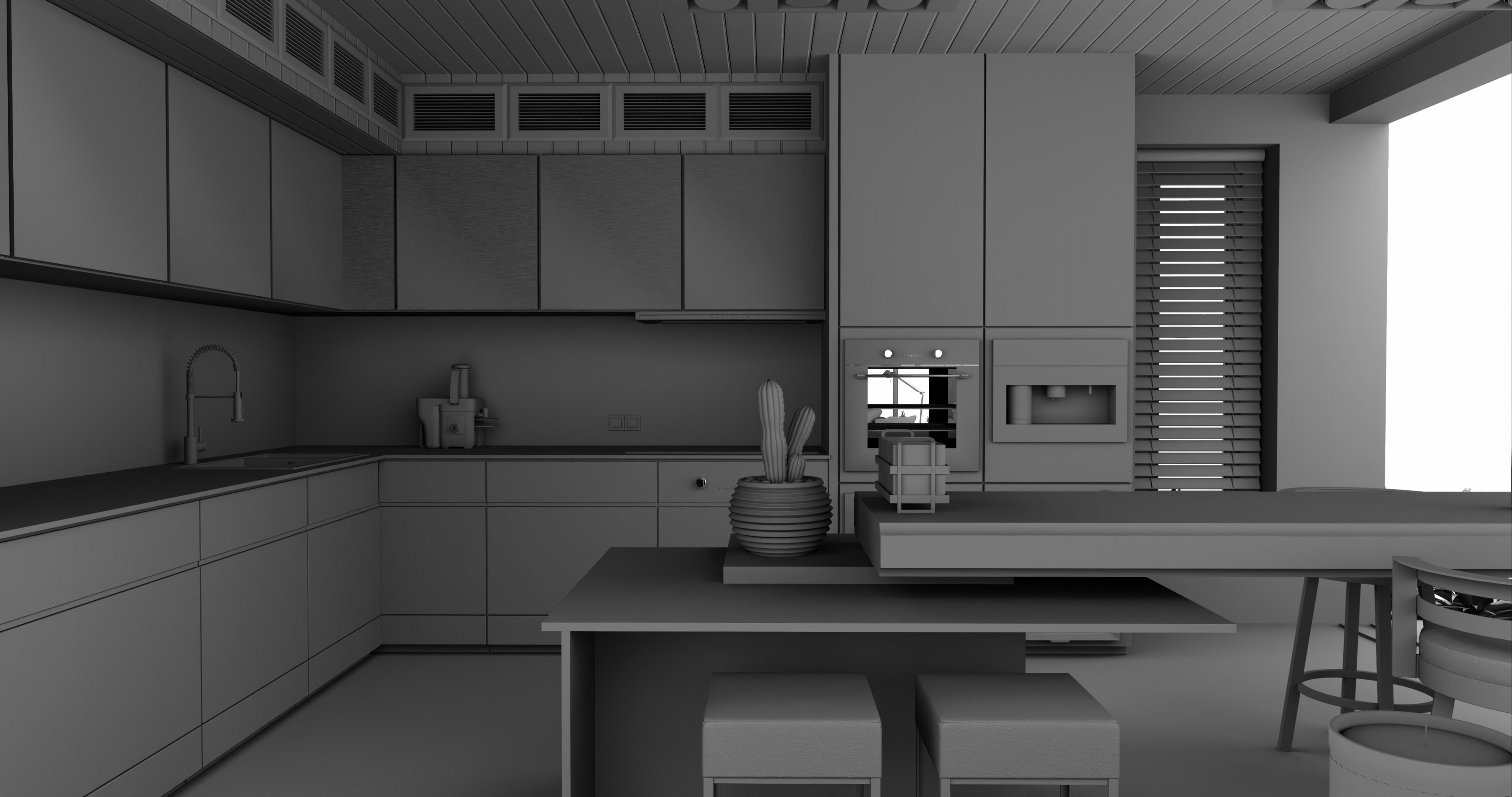 Modern living - B5  3D model_19
