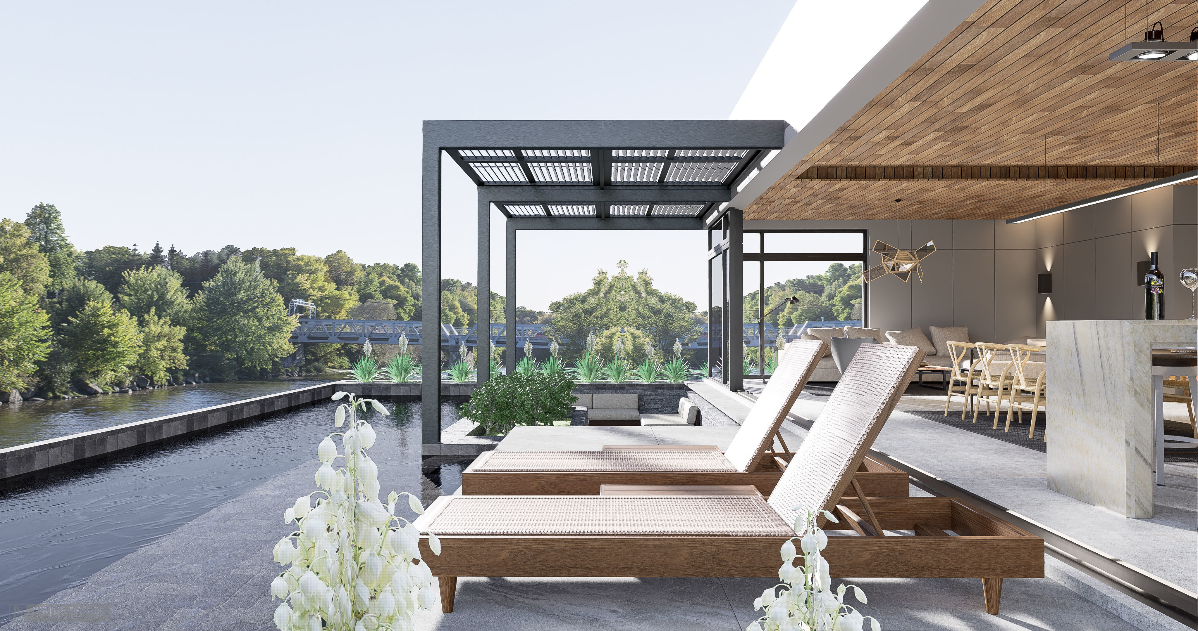 Modern living - B5  3D model_2