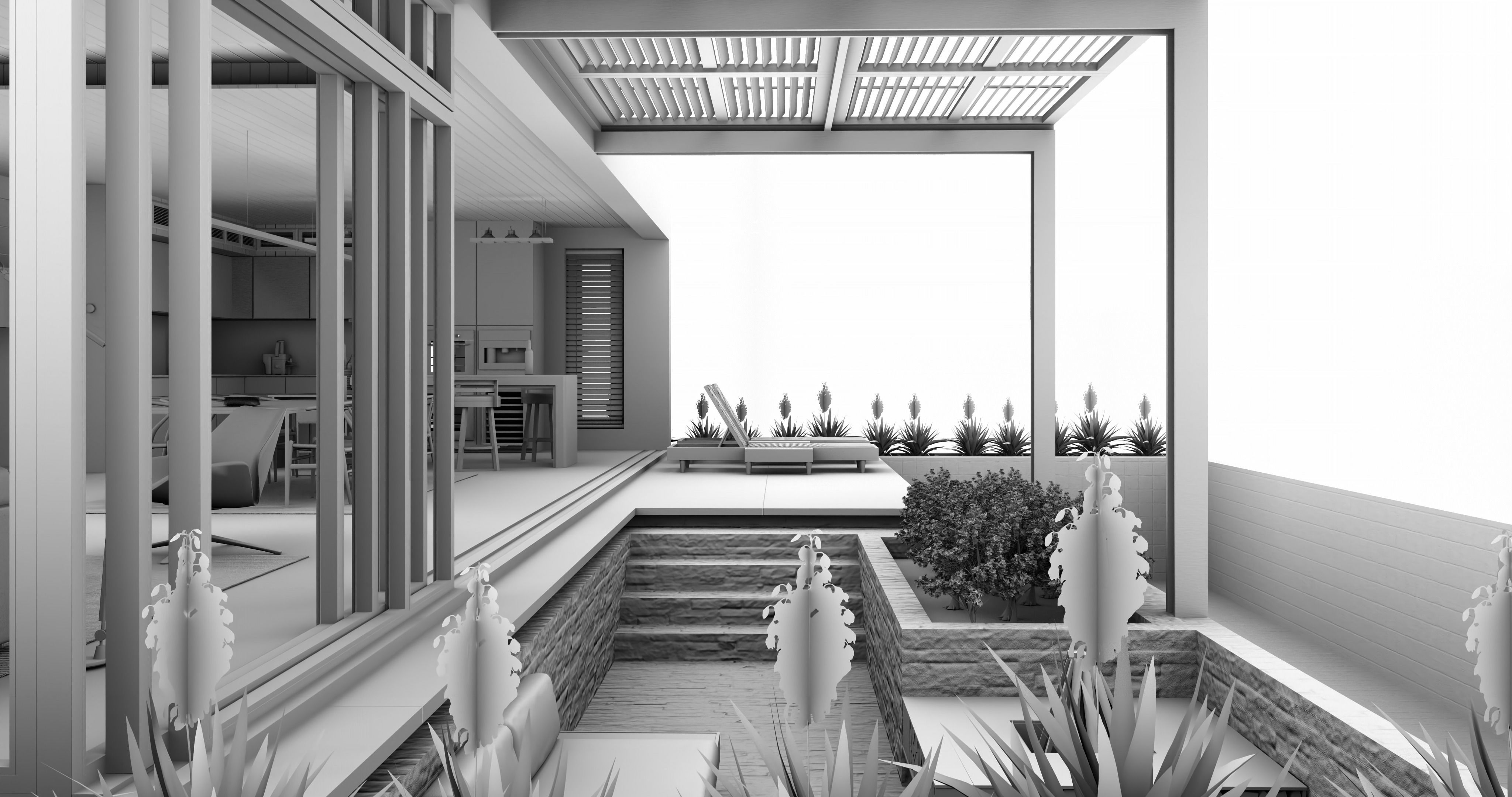 Modern living - B5  3D model_22