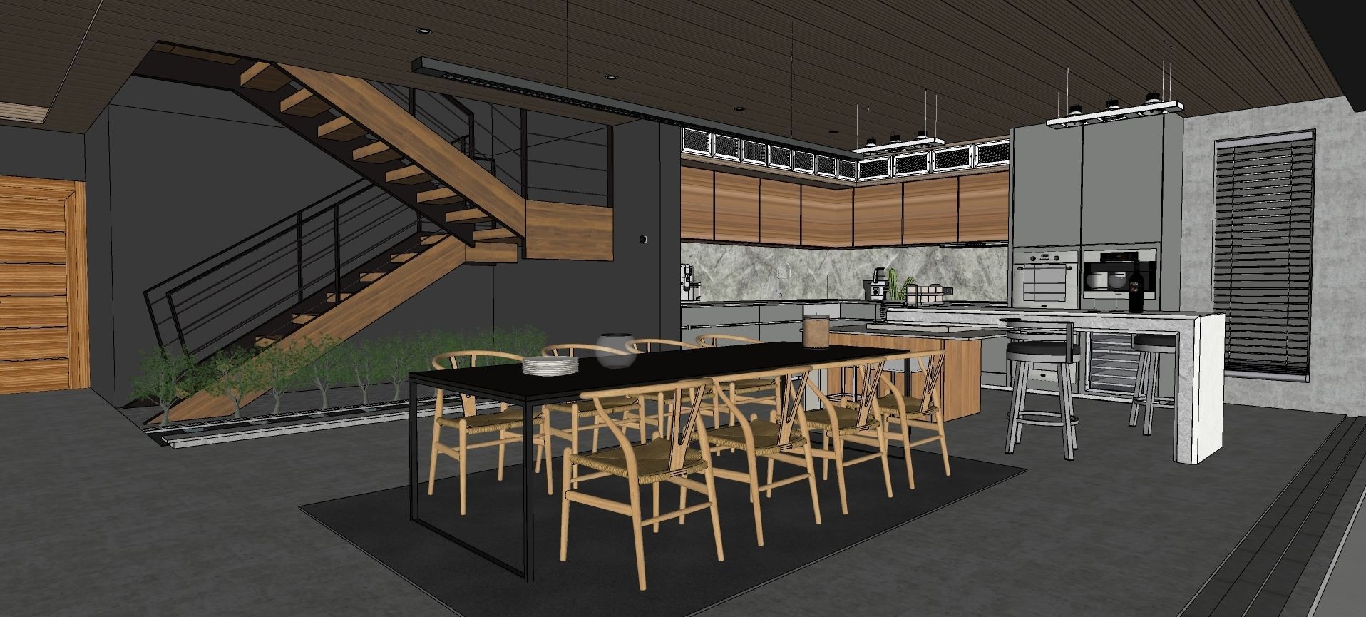 Modern living - B5  3D model_29