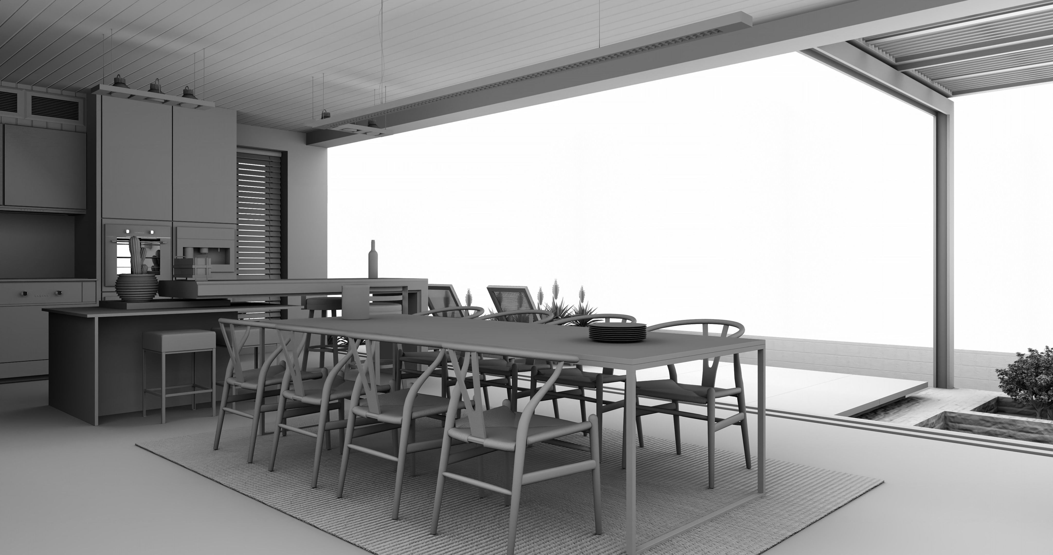 Modern living - B5  3D model_20