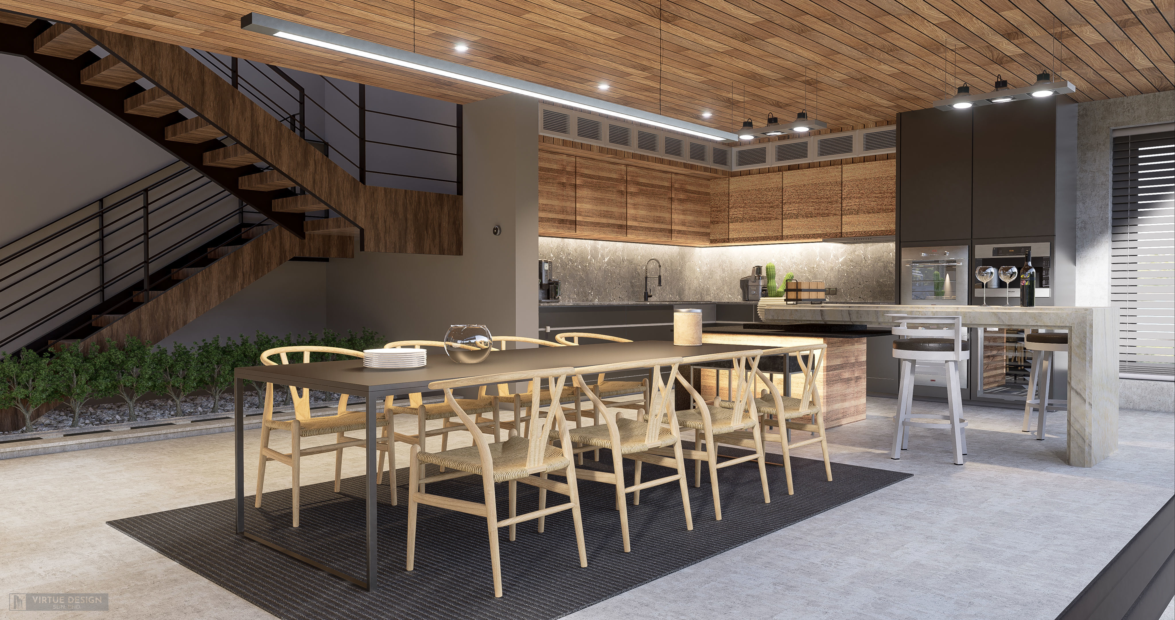 Modern living - B5  3D model_8