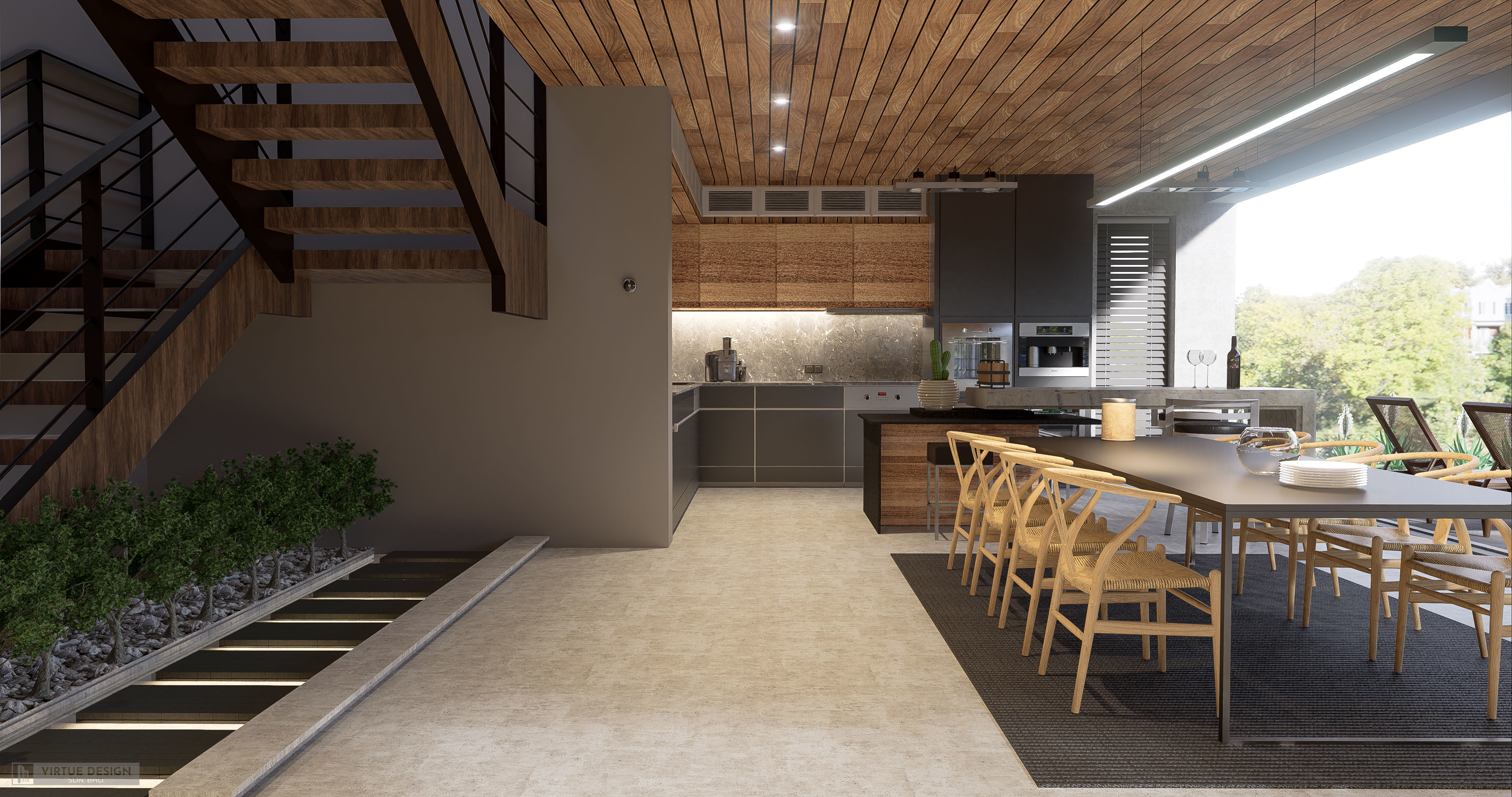 Modern living - B5  3D model_6