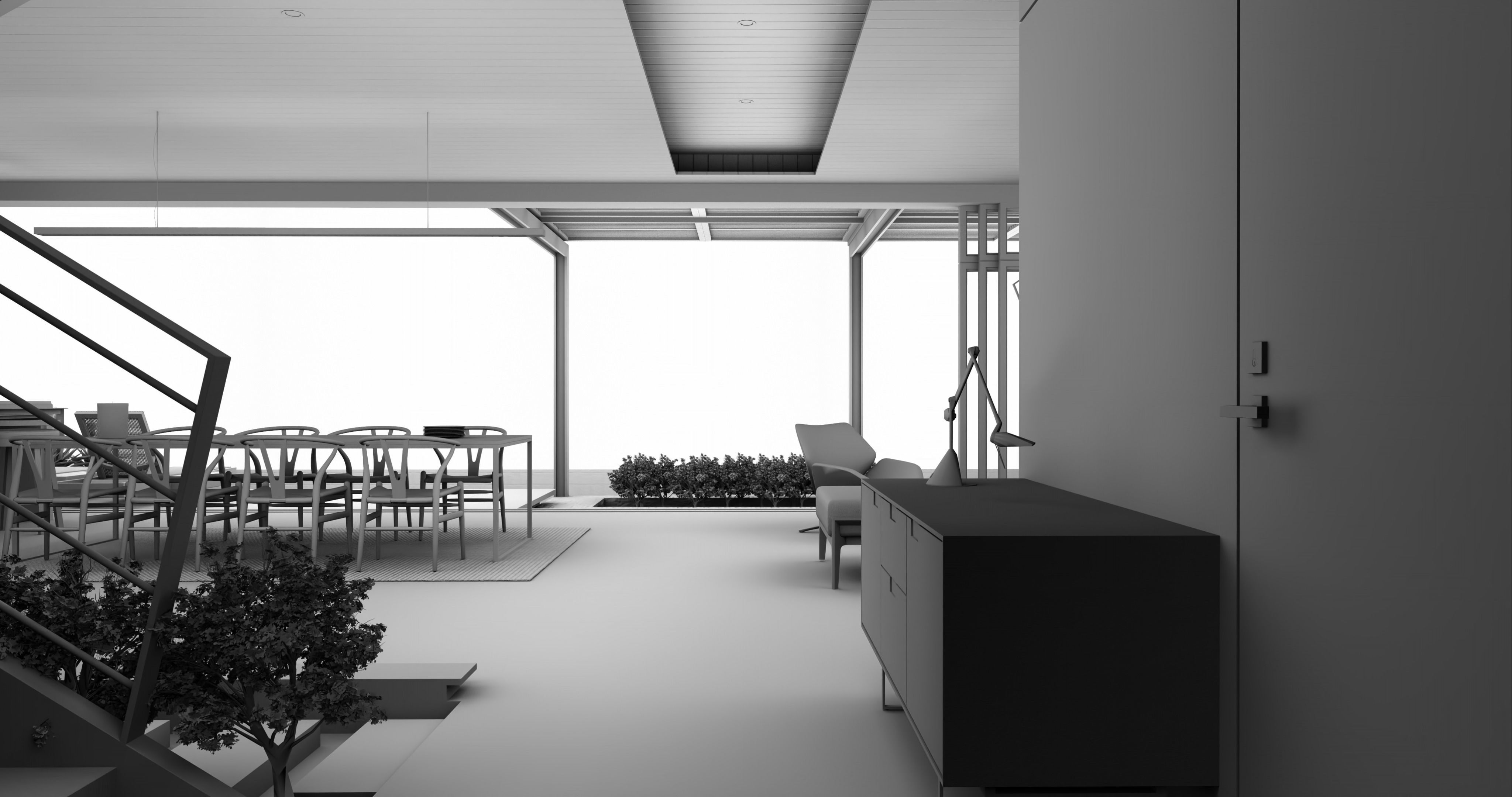 Modern living - B5  3D model_13