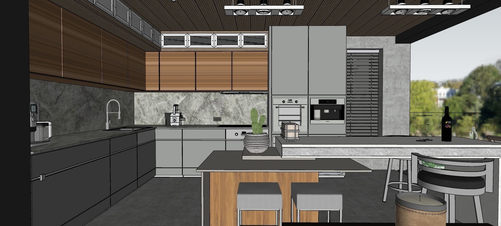 Modern living - B5  3D model_27