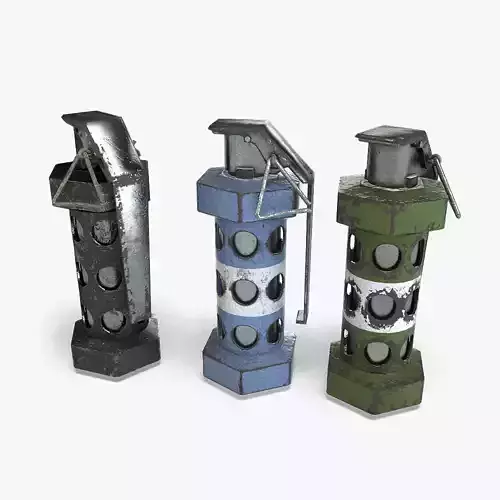 Falsh Grenade Free Free low-poly 3D model