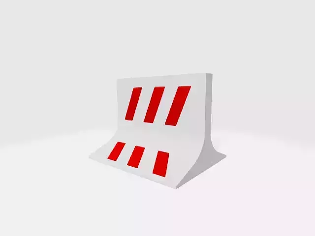Separateur en beton Free 3D model
