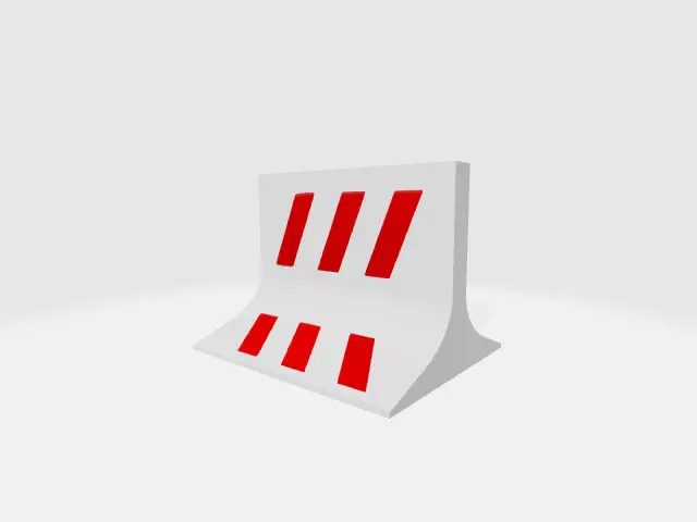 Separateur en beton Free 3D model