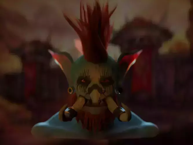 voljin from warcraft 3D model