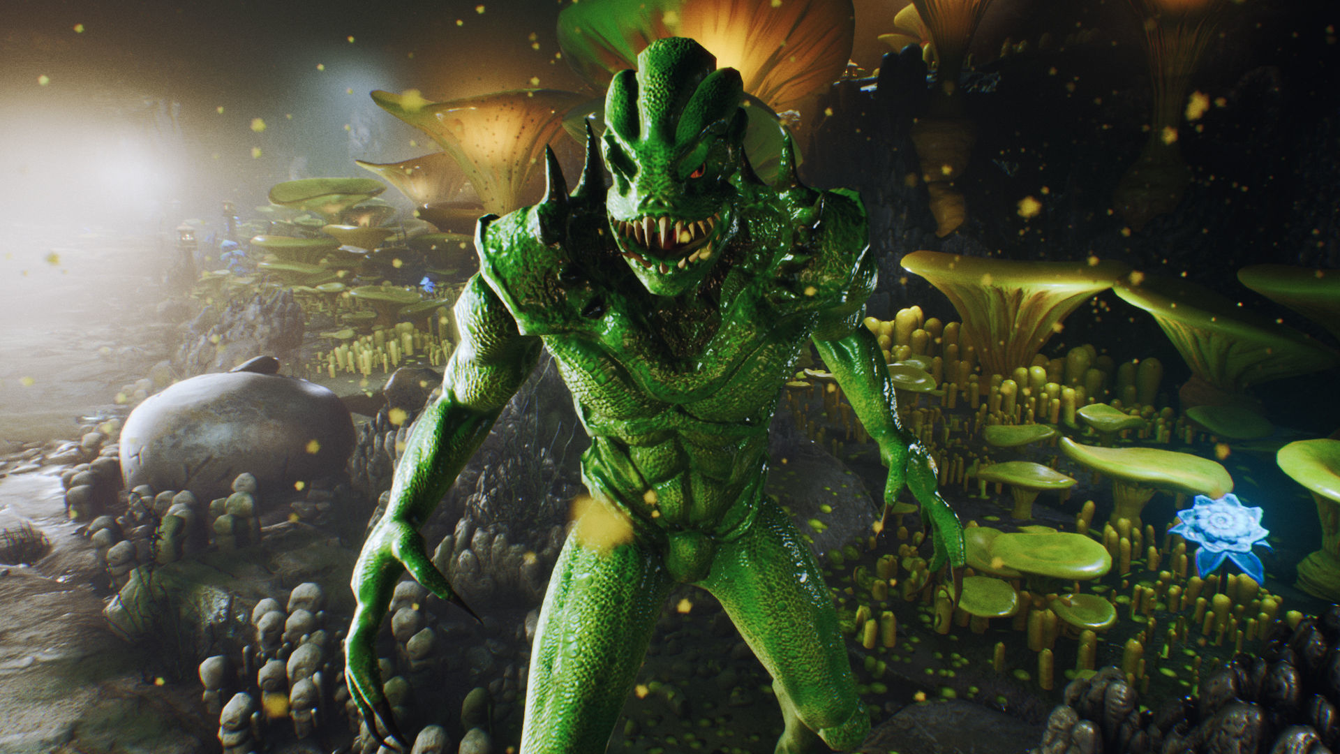 Reptile monster  Low-poly 3D model_7