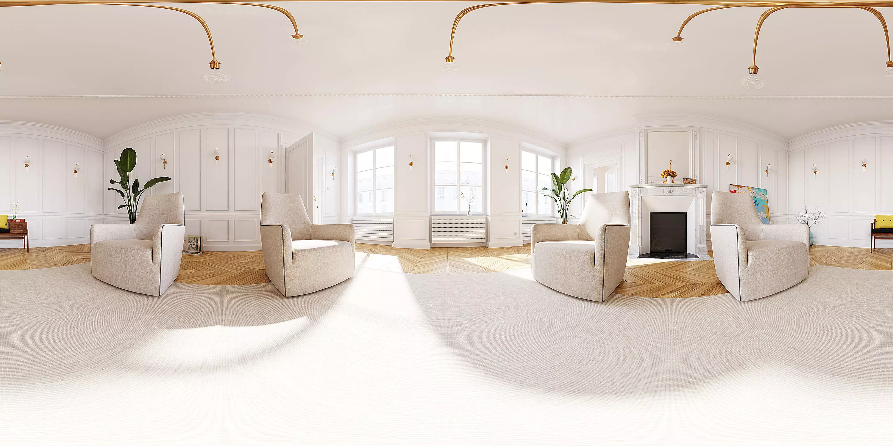 Simple bright interior HDR Texture_0