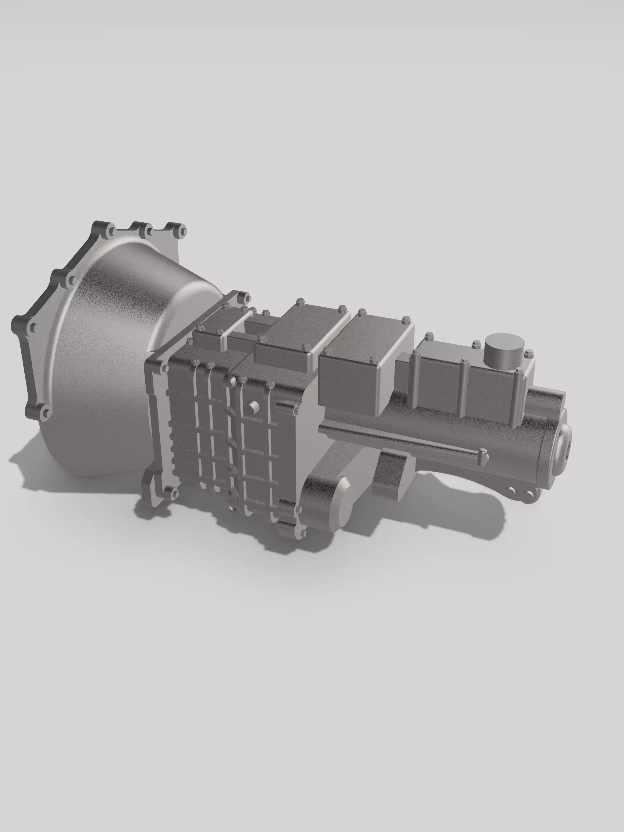 Tremec TR6060 Gearbox Transmission with bellhousing 3D print model_0