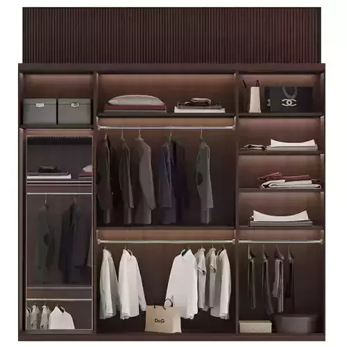 Wardrobe No 02 3D model Wardrobe No 02 3D model