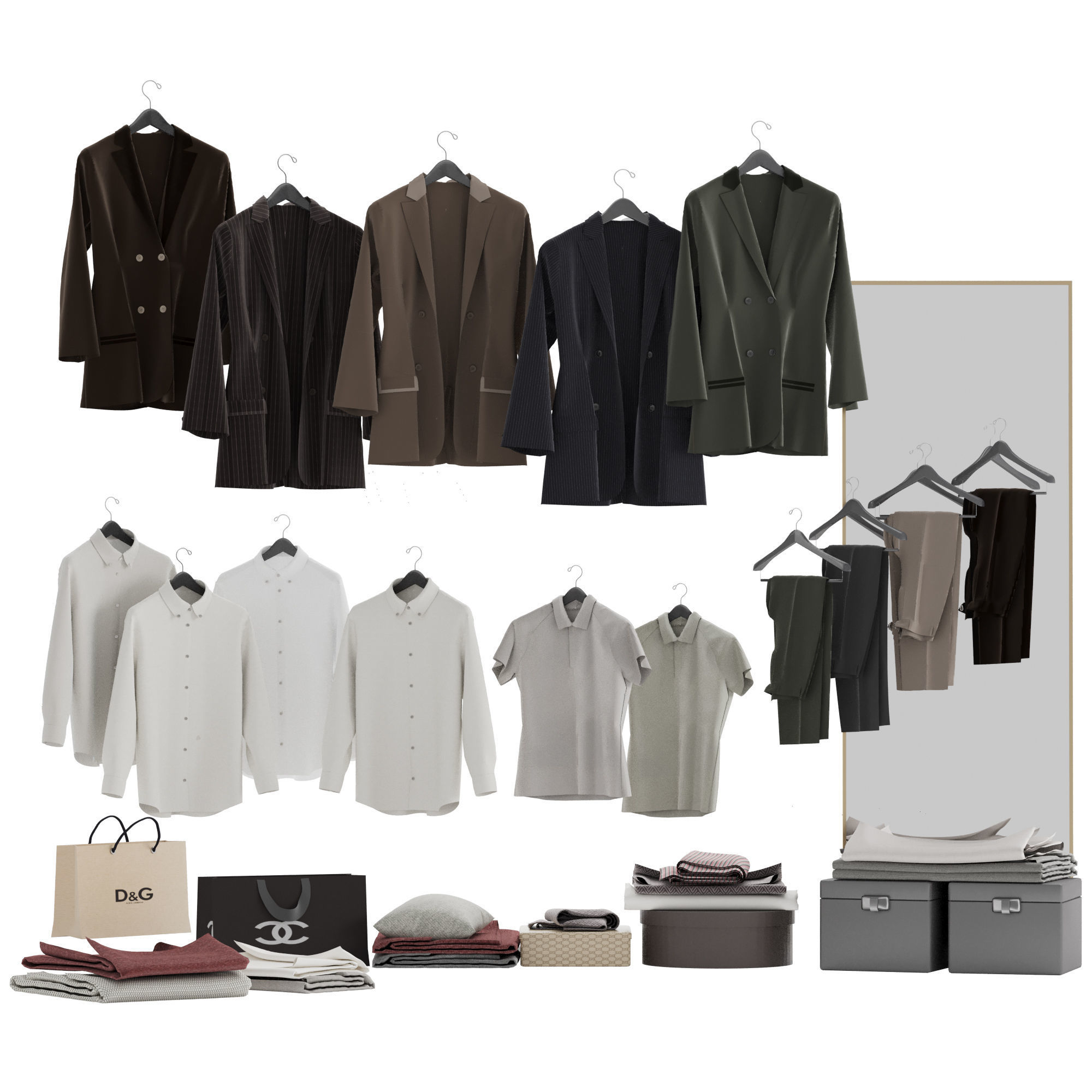 Wardrobe No 02 3D model_2