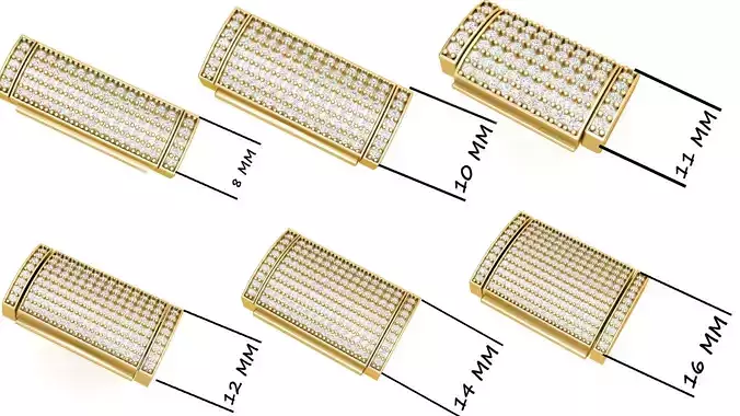  Diamond Bracelet Lock Box Combination of 6 sizes 
