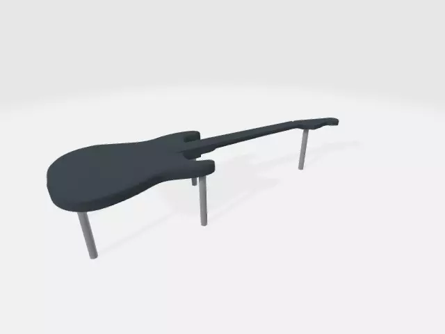 Table Stratocaster Free 3D model