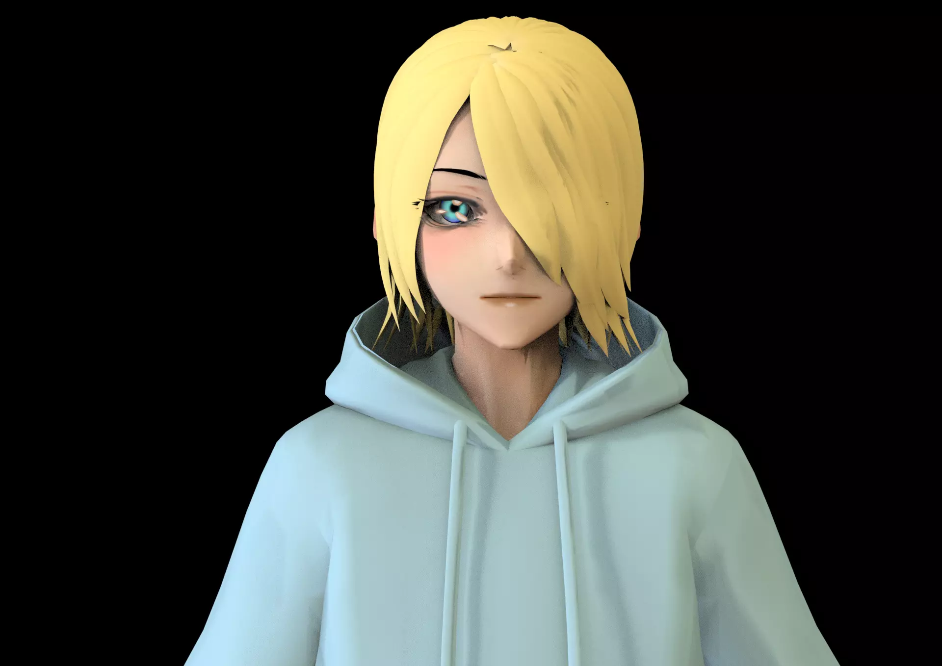 game ready Low Poly Anime Character 22 Low-poly 3D model_0