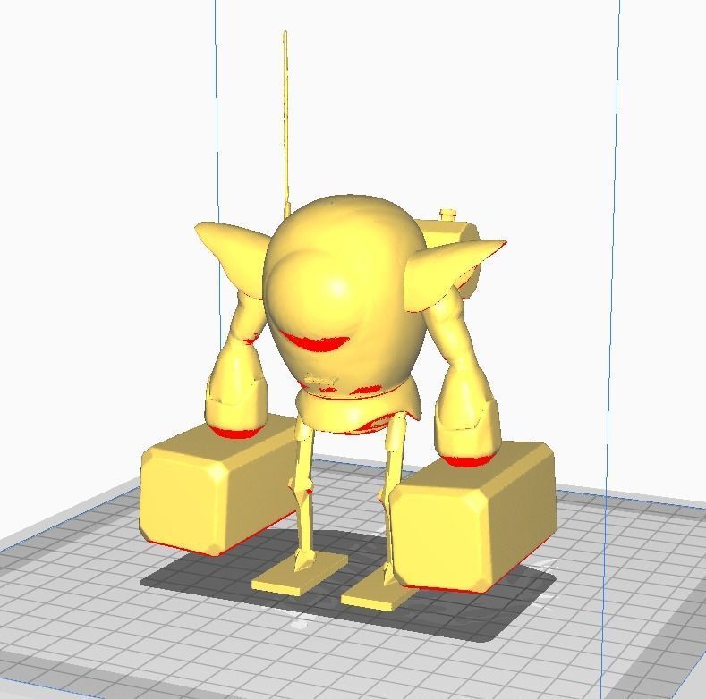 Red Ribbon Robot 3 3D Model 3D print model_1
