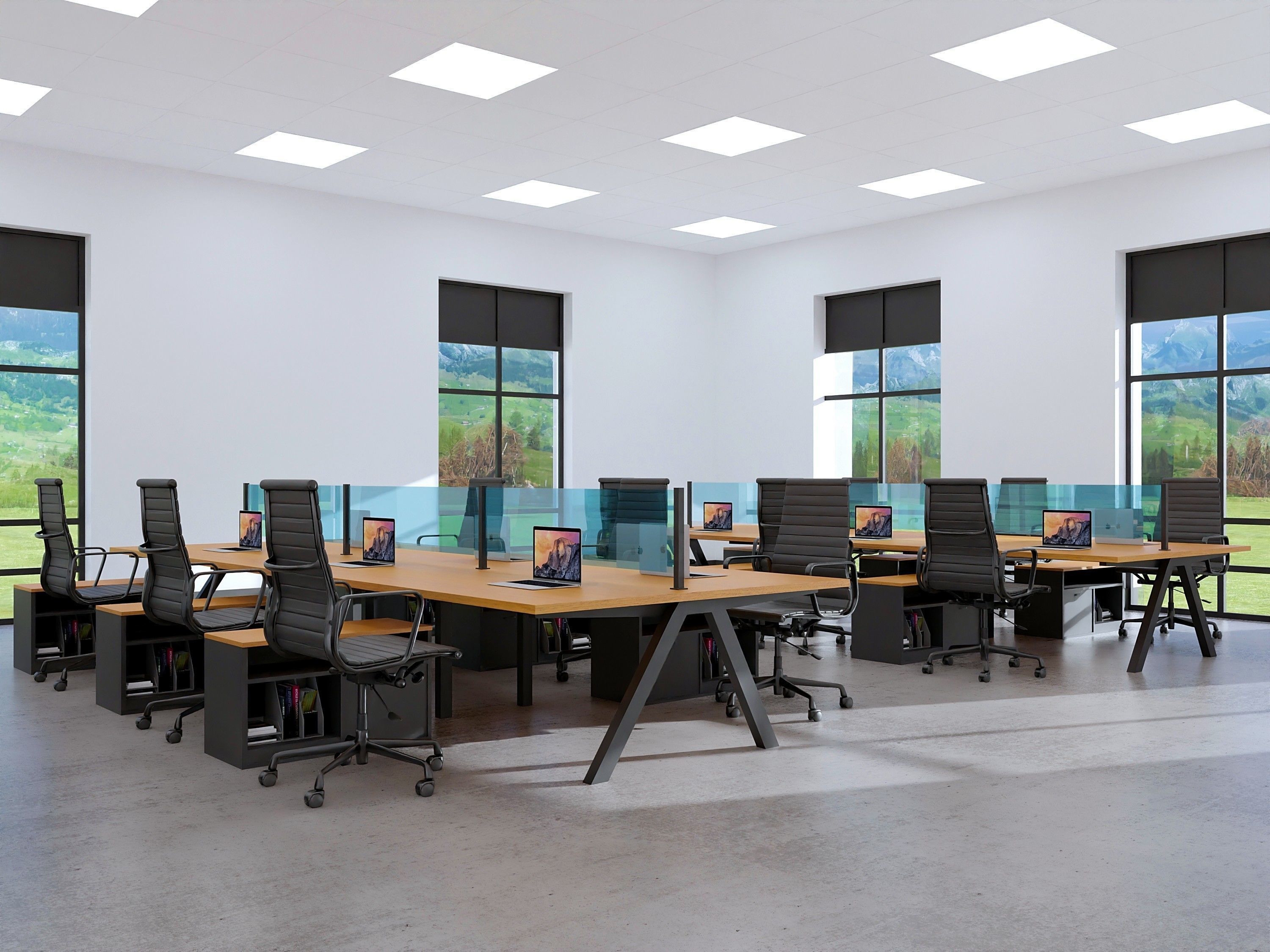 Office Room 3D model_3