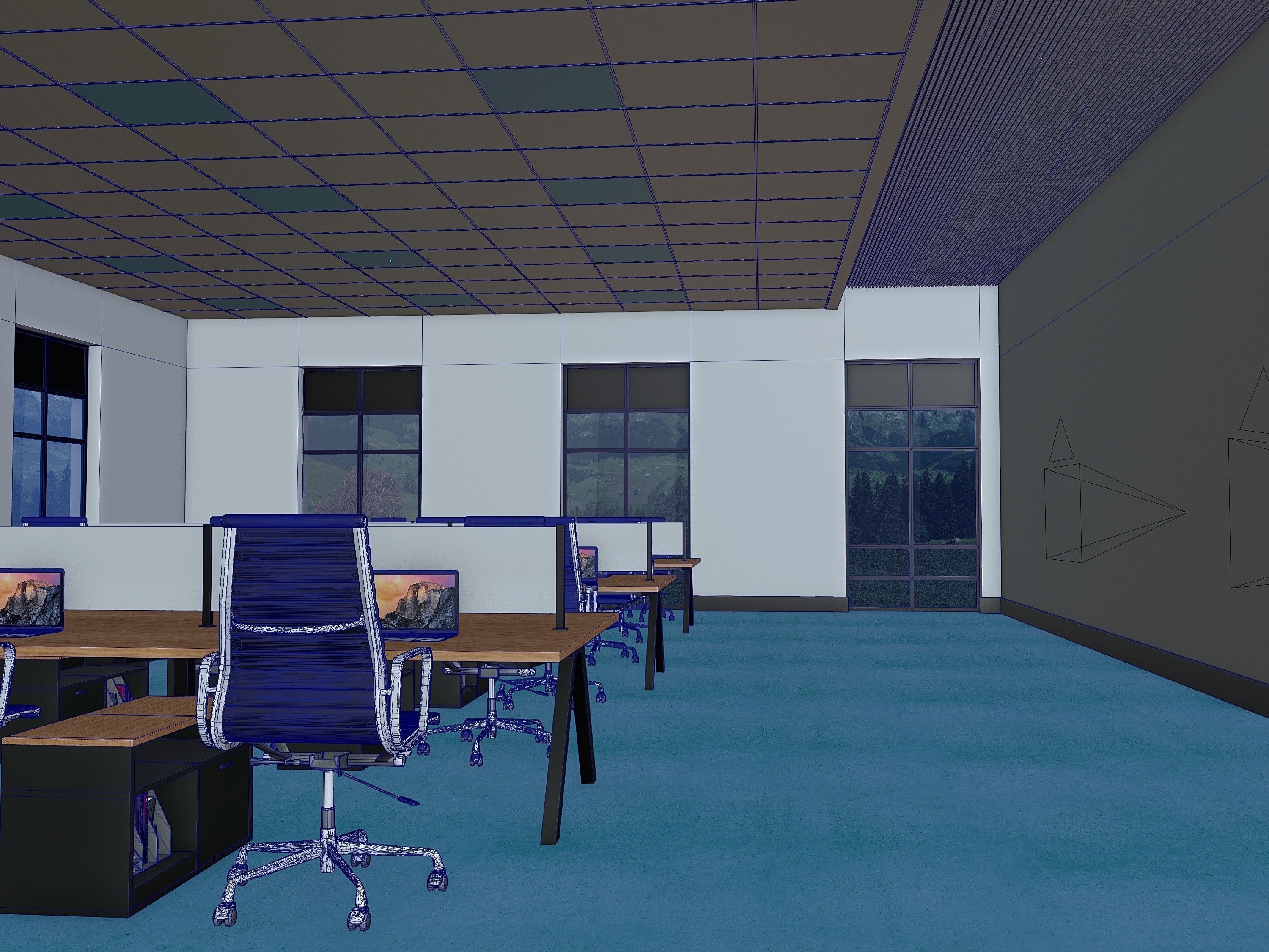 Office Room 3D model_5