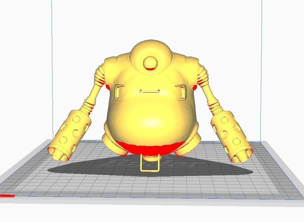 Red Ribbon Robot 5 3D Model 3D print model_1