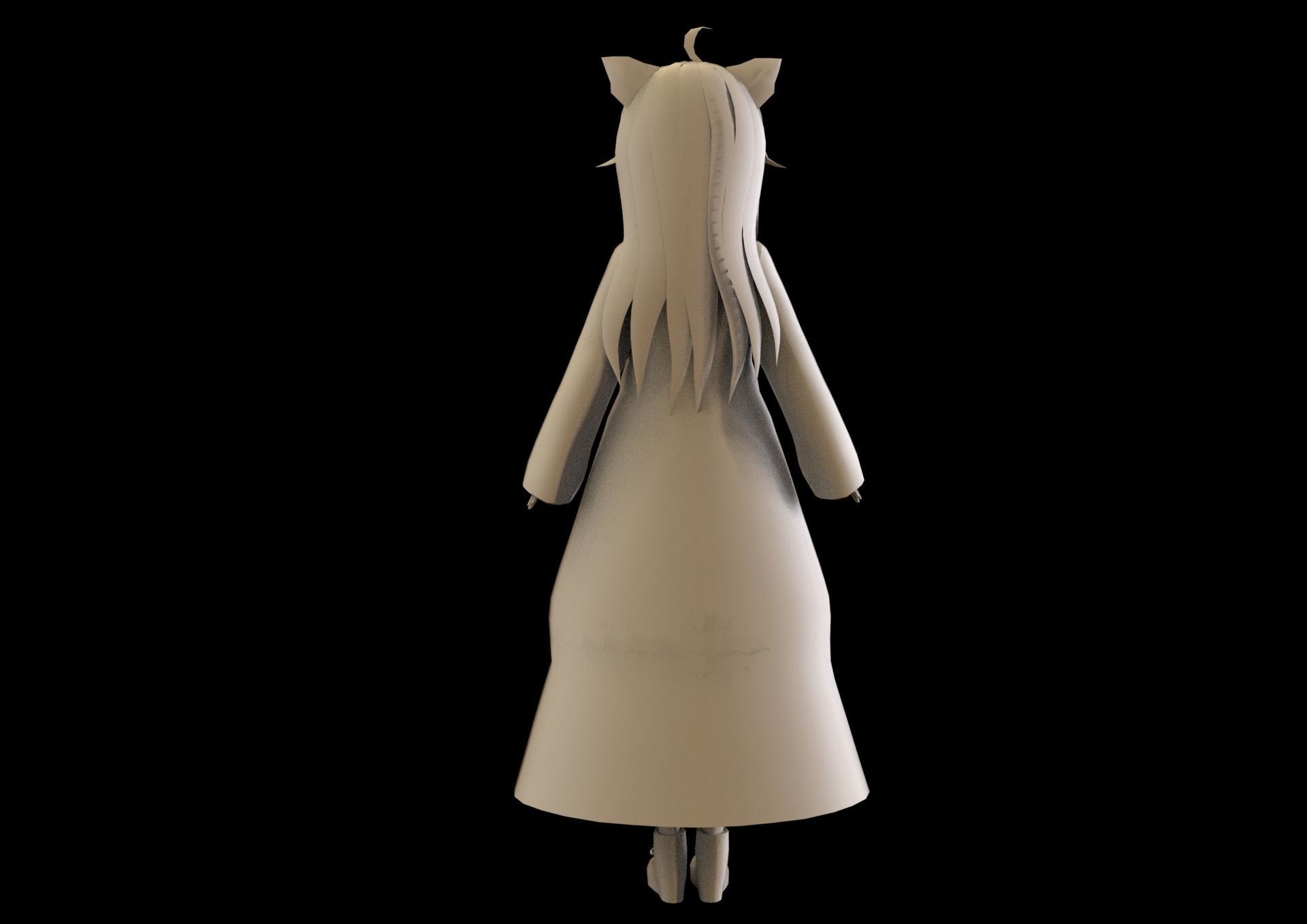 game ready Low Poly Anime Character 23 Low-poly 3D model_8
