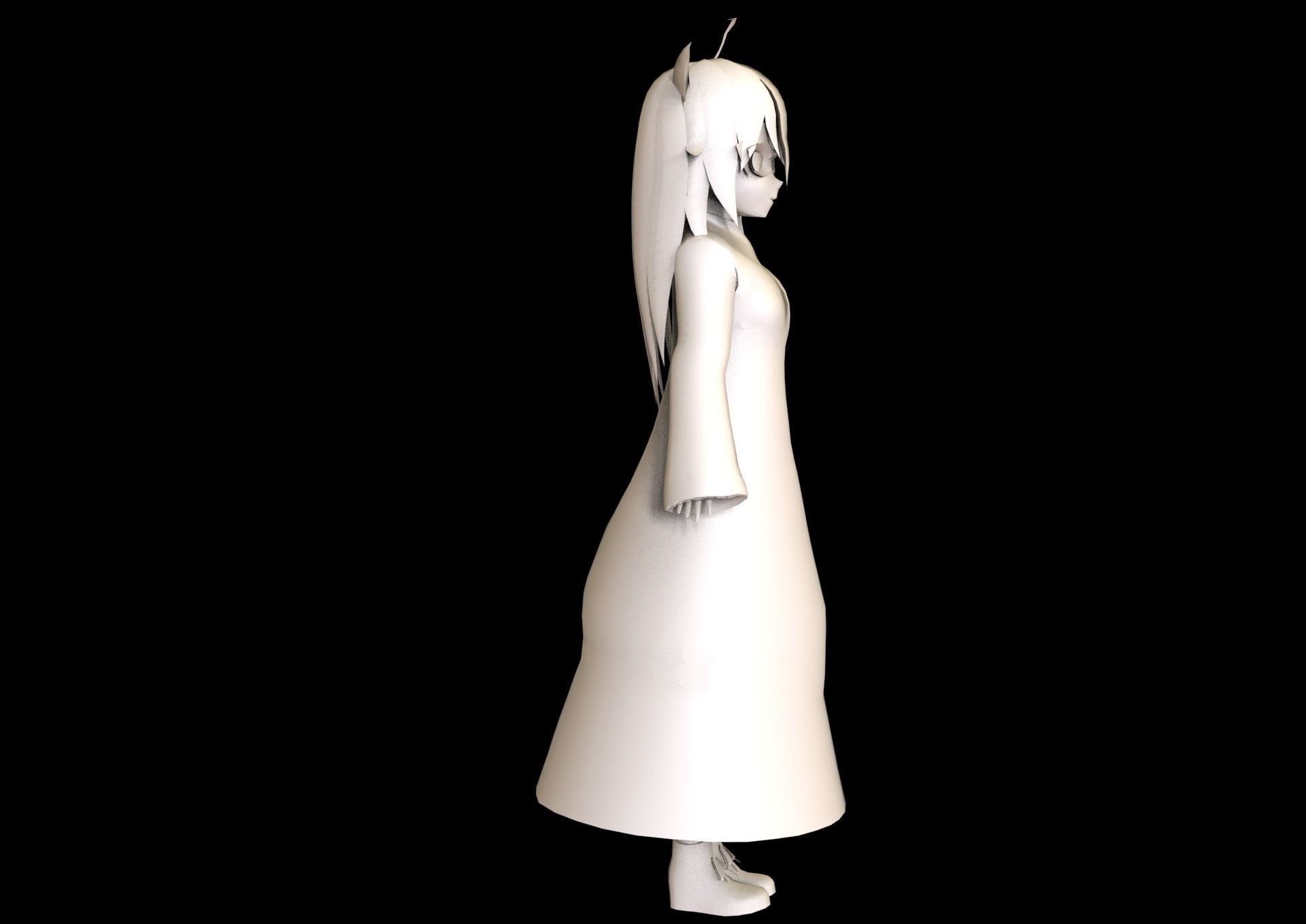 game ready Low Poly Anime Character 23 Low-poly 3D model_7