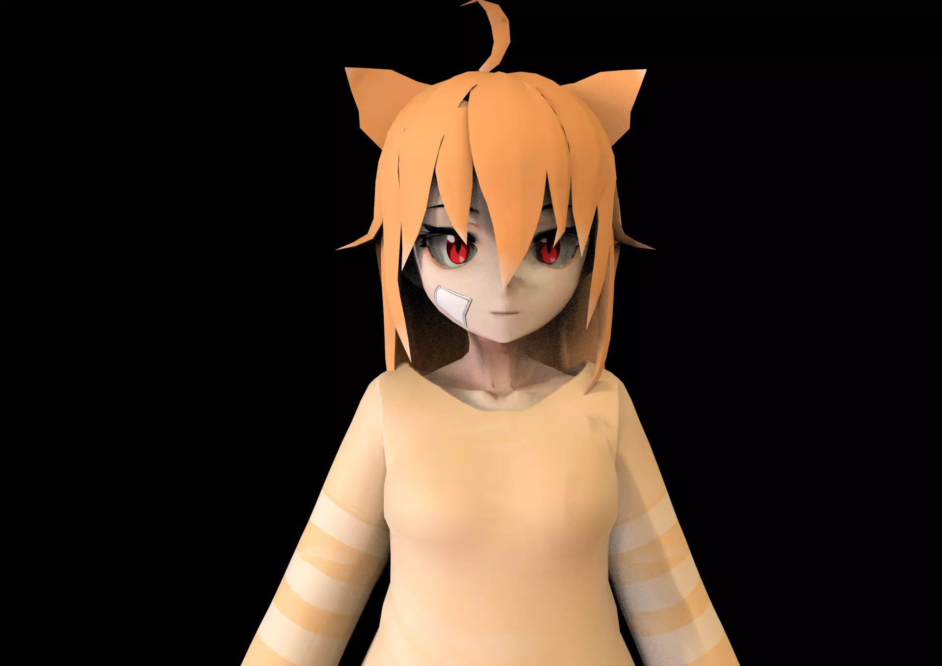 game ready Low Poly Anime Character 23 Low-poly 3D model_0